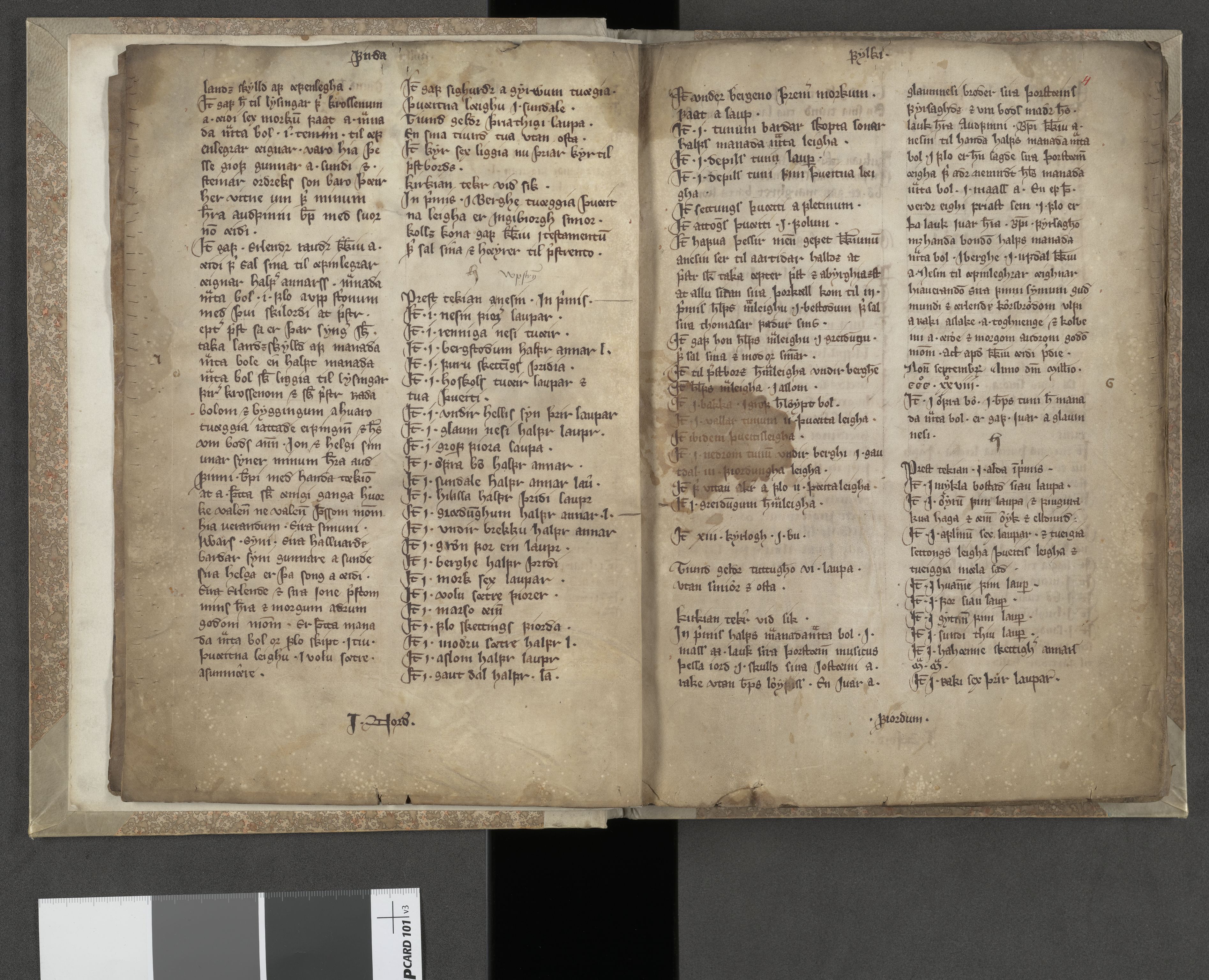 Riksarkivets diplomsamling, AV/RA-EA-5965/F05/L0243: NRA AM 329 fol., 1310-1360, s. 3b-4a