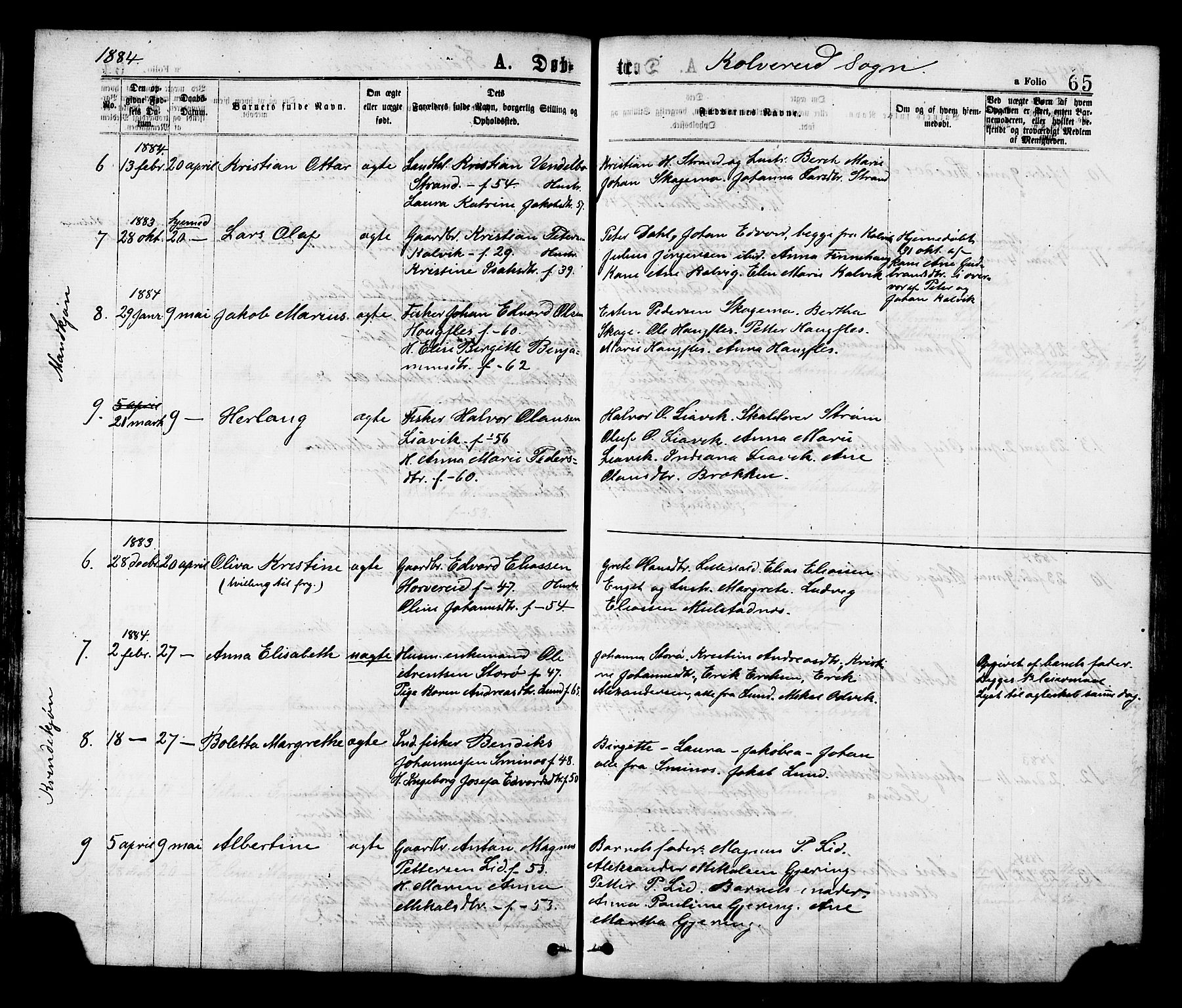 Ministerialprotokoller, klokkerbøker og fødselsregistre - Nord-Trøndelag, AV/SAT-A-1458/780/L0642: Ministerialbok nr. 780A07 /1, 1874-1885, s. 65