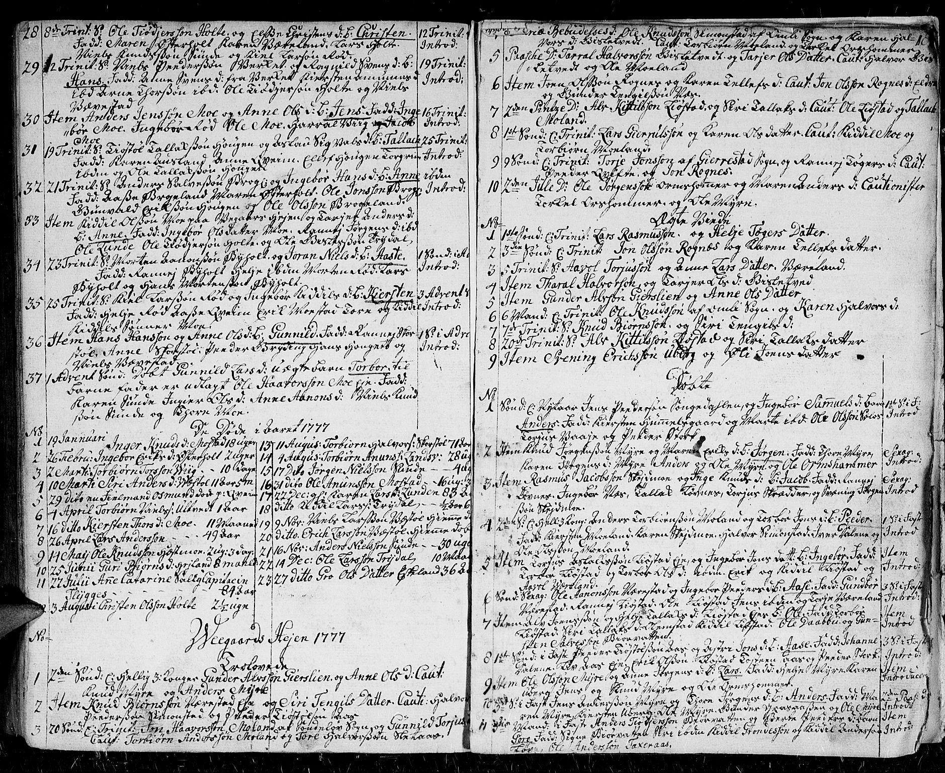 Gjerstad sokneprestkontor, AV/SAK-1111-0014/F/Fa/Faa/L0002: Ministerialbok nr. A 2, 1717-1779, s. 182