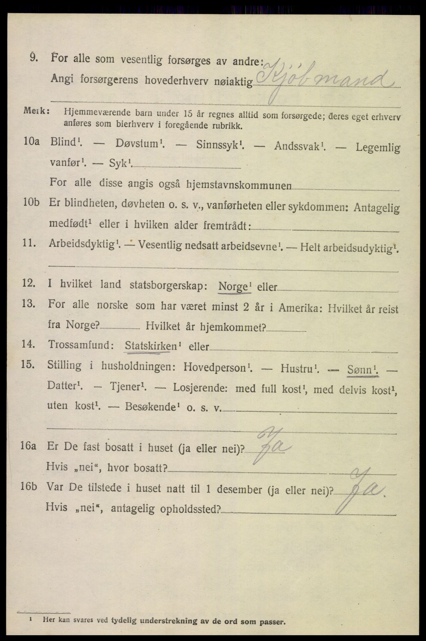 SAK, Folketelling 1920 for 0920 Øyestad herred, 1920, s. 2991