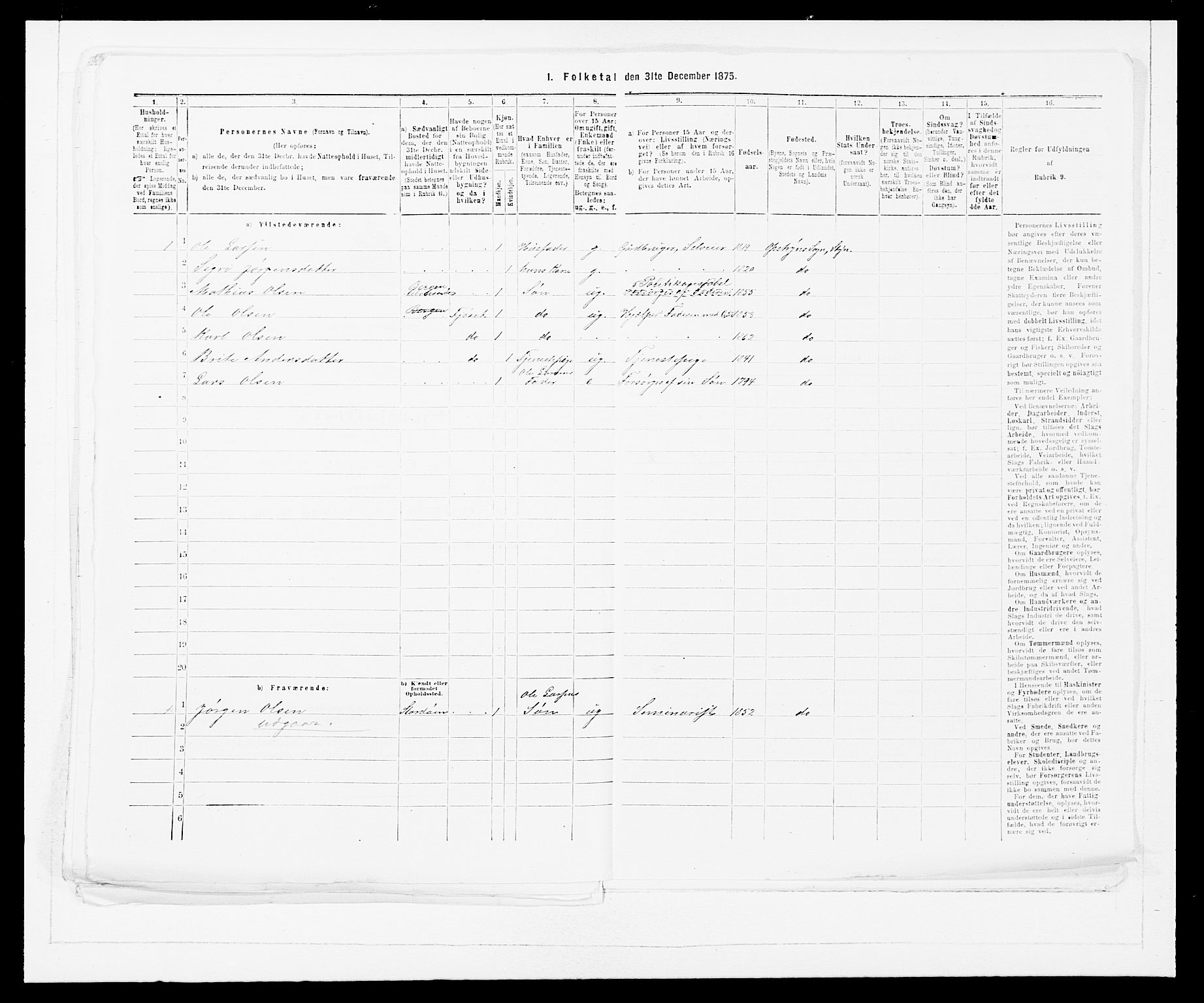 SAB, Folketelling 1875 for 1448P Stryn prestegjeld, 1875, s. 514