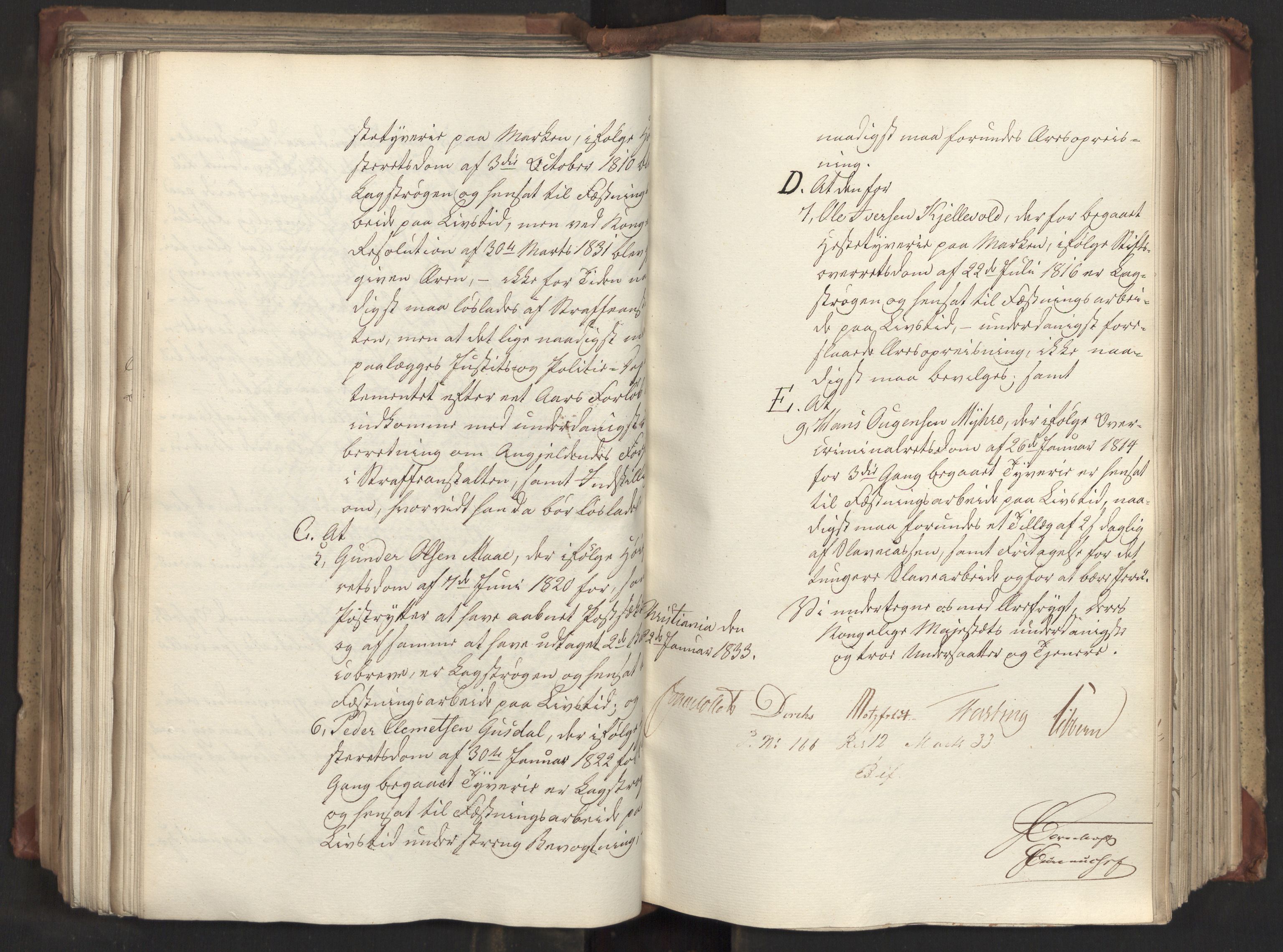 Statsrådsavdelingen i Stockholm, AV/RA-S-1003/D/Da/L0082: Regjeringsinnstillinger nr. 2858-2979, 1833, s. 344