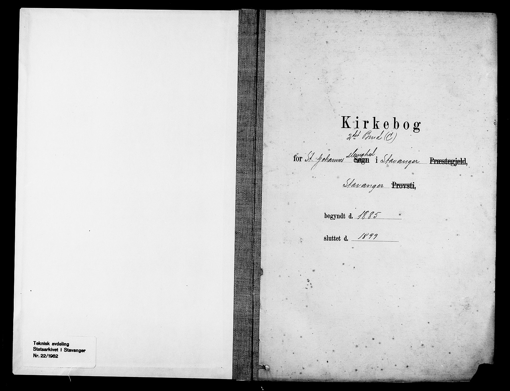 St. Johannes sokneprestkontor, SAST/A-101814/001/30/30BA/L0002: Ministerialbok nr. A 2, 1885-1899