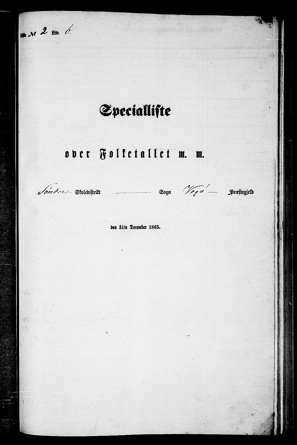 RA, Folketelling 1865 for 1815P Vega prestegjeld, 1865, s. 44