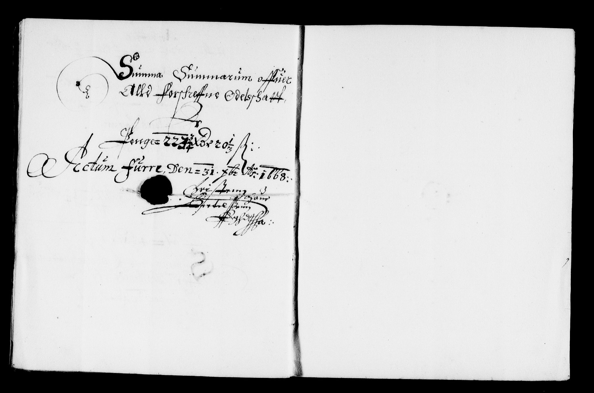 Rentekammeret inntil 1814, Reviderte regnskaper, Stiftamtstueregnskaper, Bergen stiftamt, RA/EA-6043/R/Rc/L0028: Bergen stiftamt, 1668