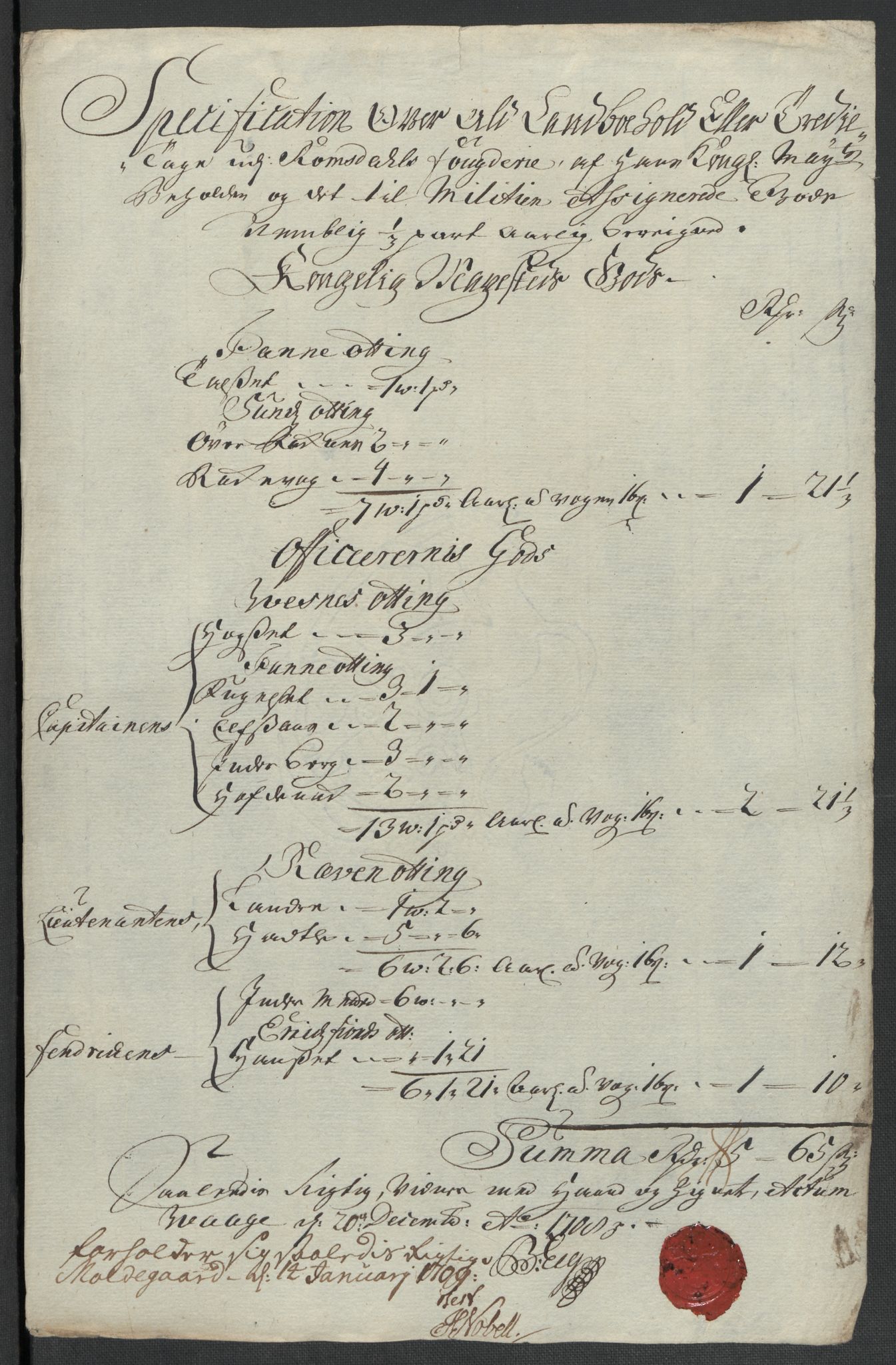 Rentekammeret inntil 1814, Reviderte regnskaper, Fogderegnskap, AV/RA-EA-4092/R55/L3658: Fogderegnskap Romsdal, 1707-1708, s. 272