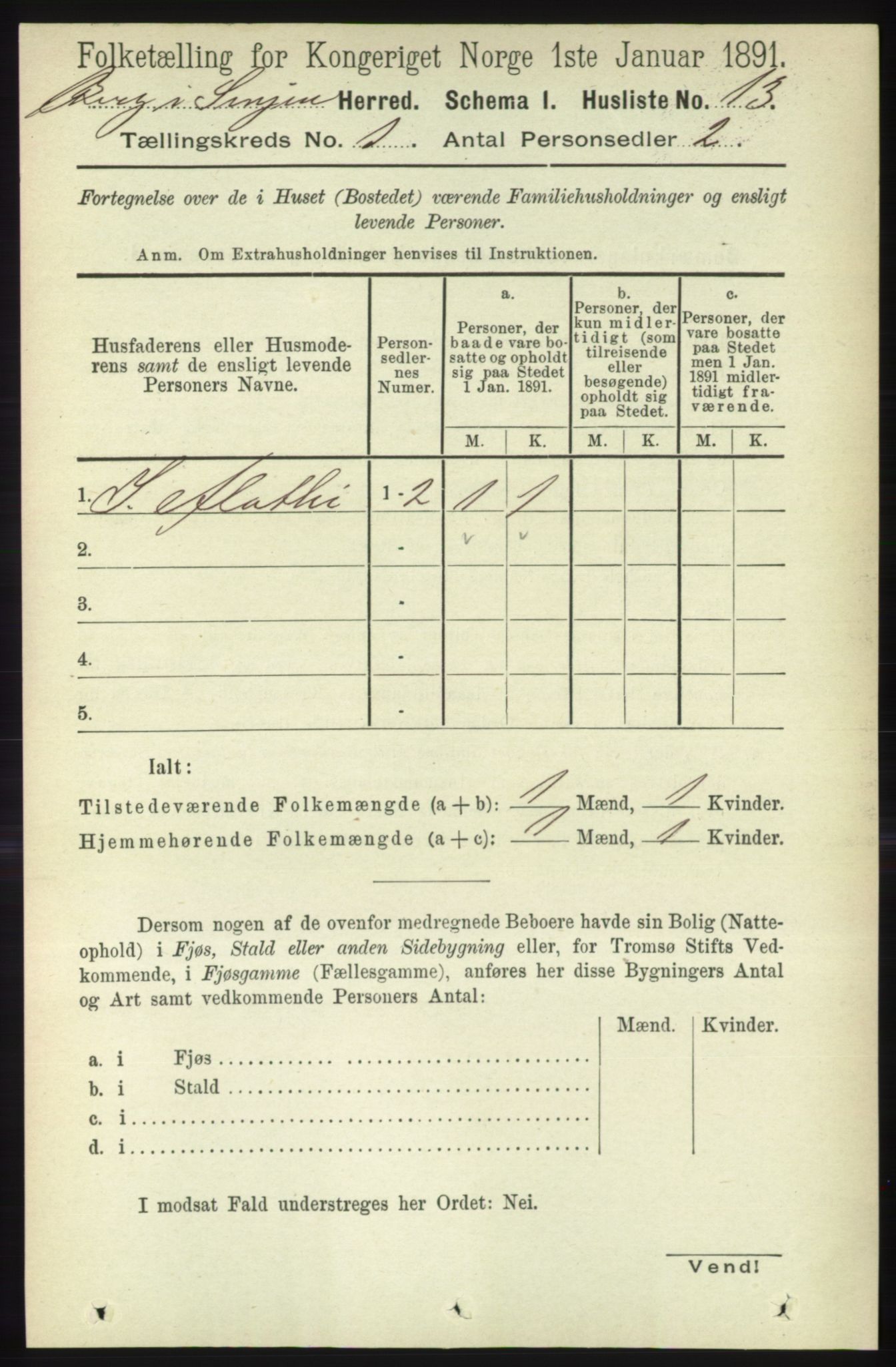 RA, Folketelling 1891 for 1929 Berg herred, 1891, s. 26