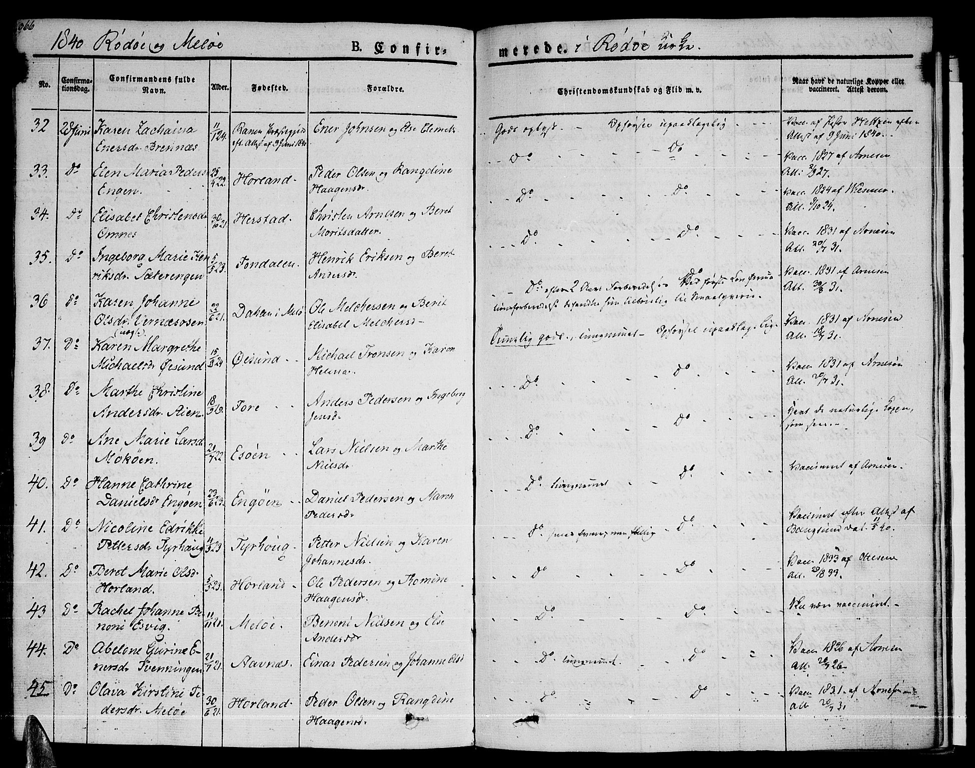 Ministerialprotokoller, klokkerbøker og fødselsregistre - Nordland, AV/SAT-A-1459/841/L0598: Ministerialbok nr. 841A06 /1, 1825-1844, s. 365