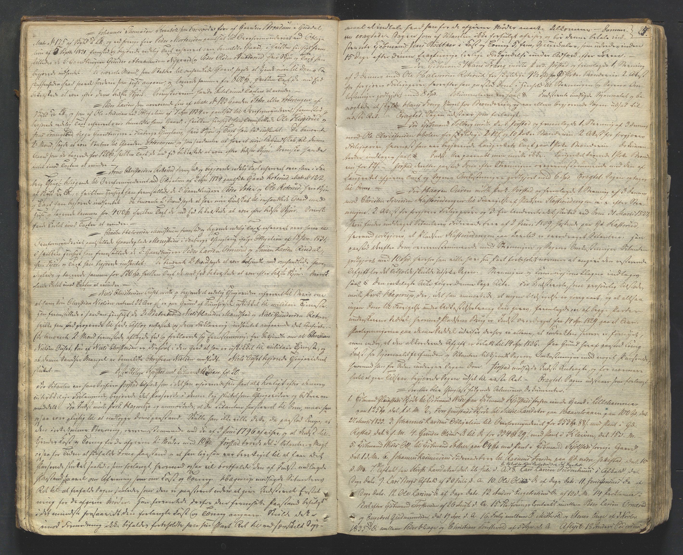 Mellom-Gudbrandsdal sorenskriveri, AV/SAH-TING-038/G/Gb/L0001: Tingbok, 1835-1849, s. 24b-25a