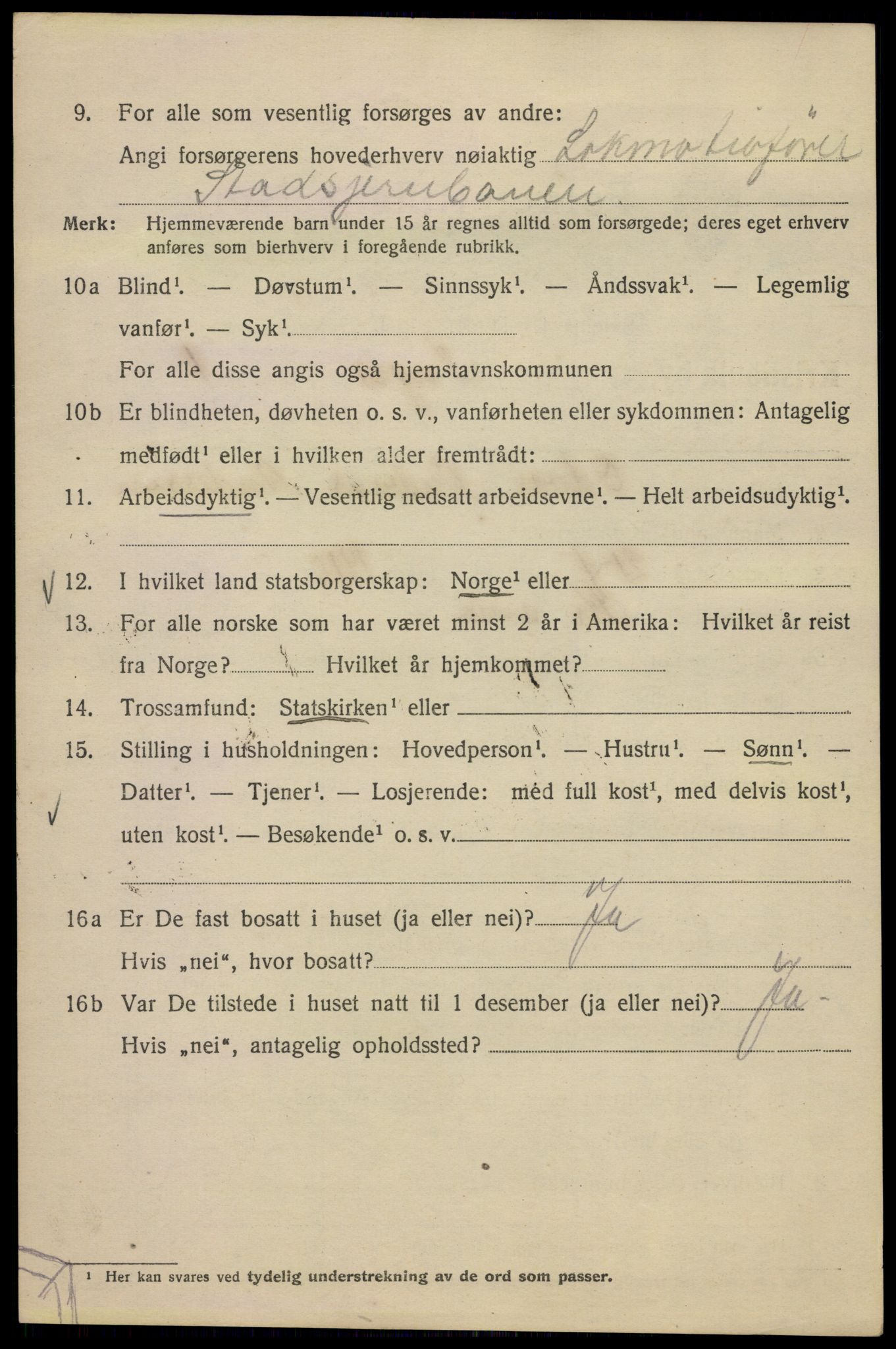 SAO, Folketelling 1920 for 0301 Kristiania kjøpstad, 1920, s. 309876