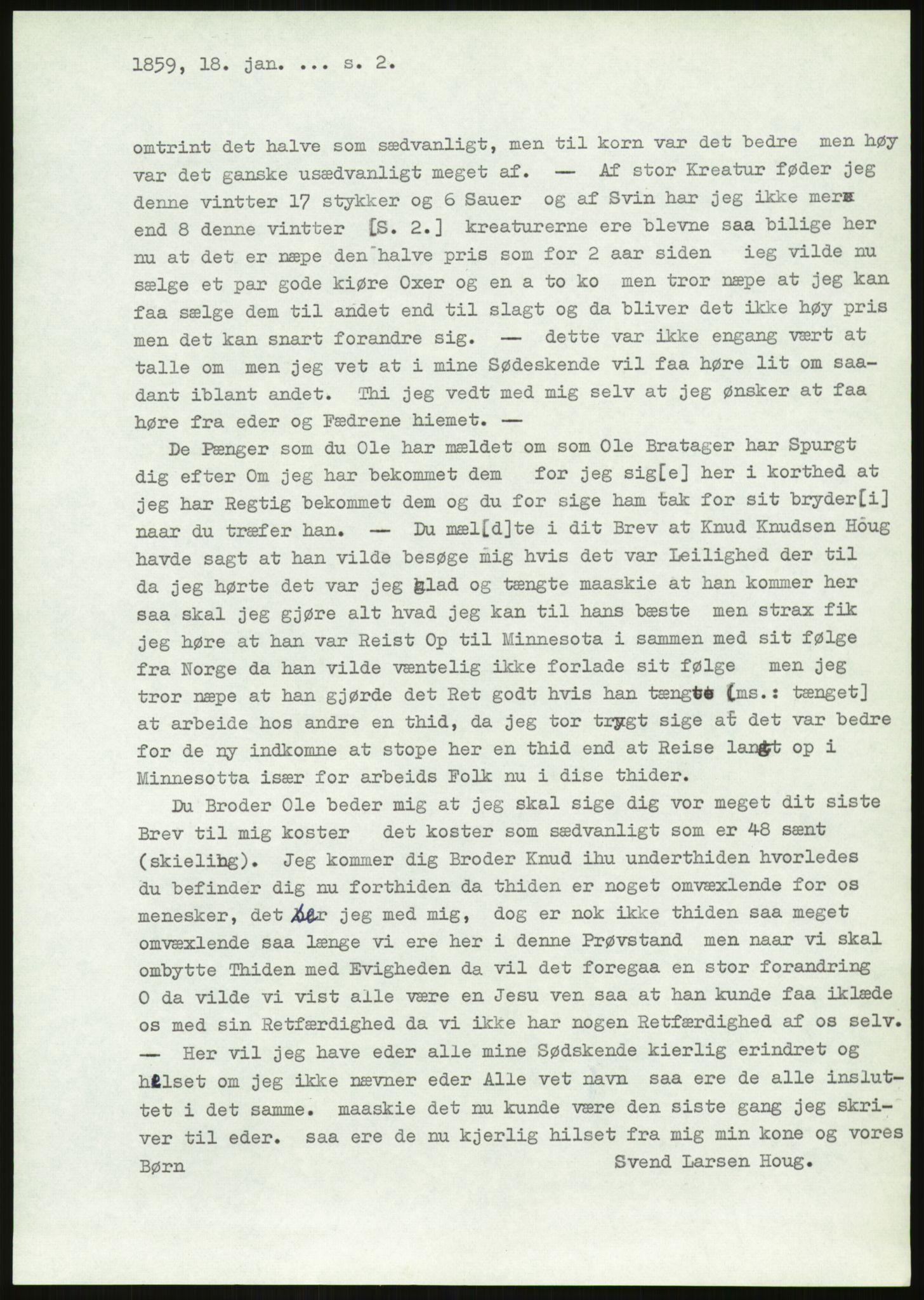 Samlinger til kildeutgivelse, Amerikabrevene, AV/RA-EA-4057/F/L0019: Innlån fra Buskerud: Fonnem - Kristoffersen, 1838-1914, s. 55