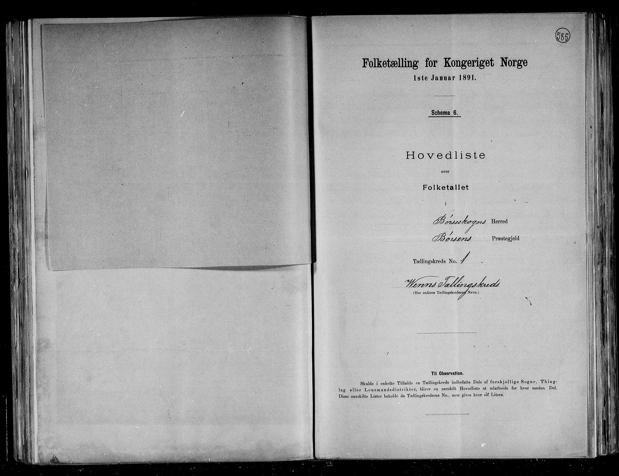 RA, Folketelling 1891 for 1657 Børseskogn herred, 1891, s. 5