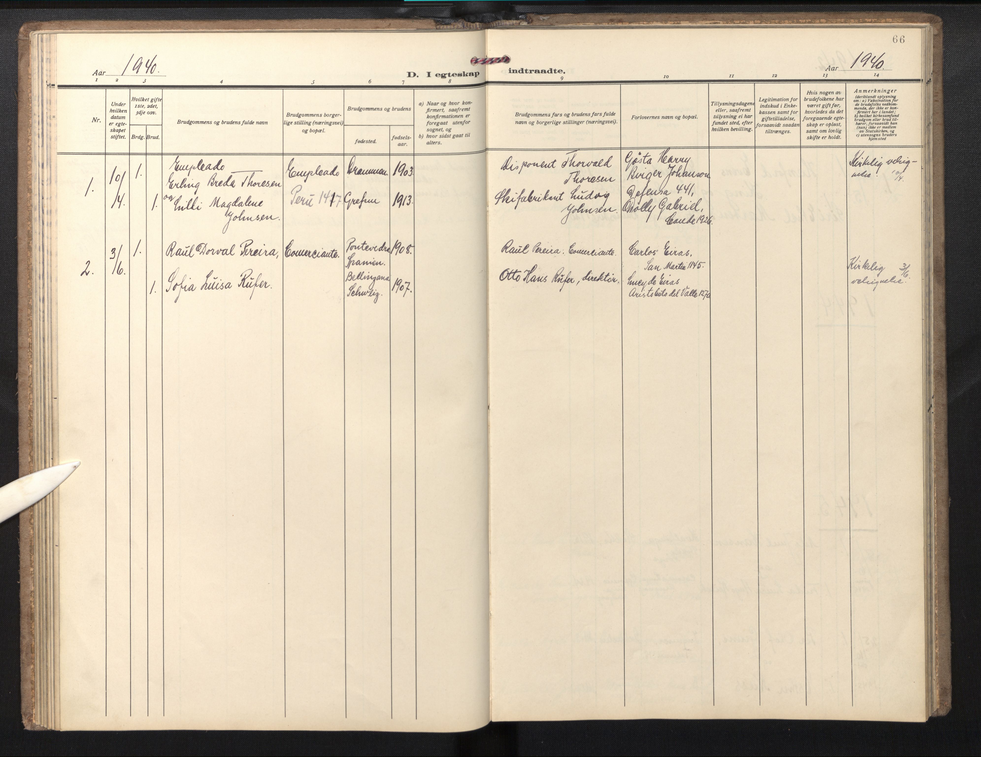 Den norske sjømannsmisjon i utlandet/Syd-Amerika (Buenos Aires m.fl.), AV/SAB-SAB/PA-0118/H/Ha/L0004: Ministerialbok nr. A 4, 1938-1978, s. 65b-66a