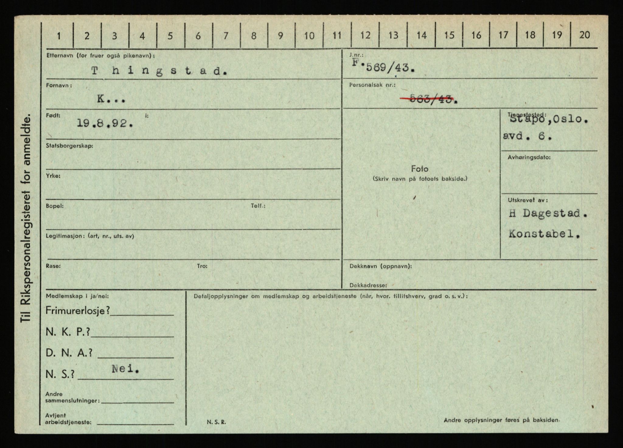 Statspolitiet - Hovedkontoret / Osloavdelingen, AV/RA-S-1329/C/Ca/L0015: Svea - Tøsse, 1943-1945, s. 2390