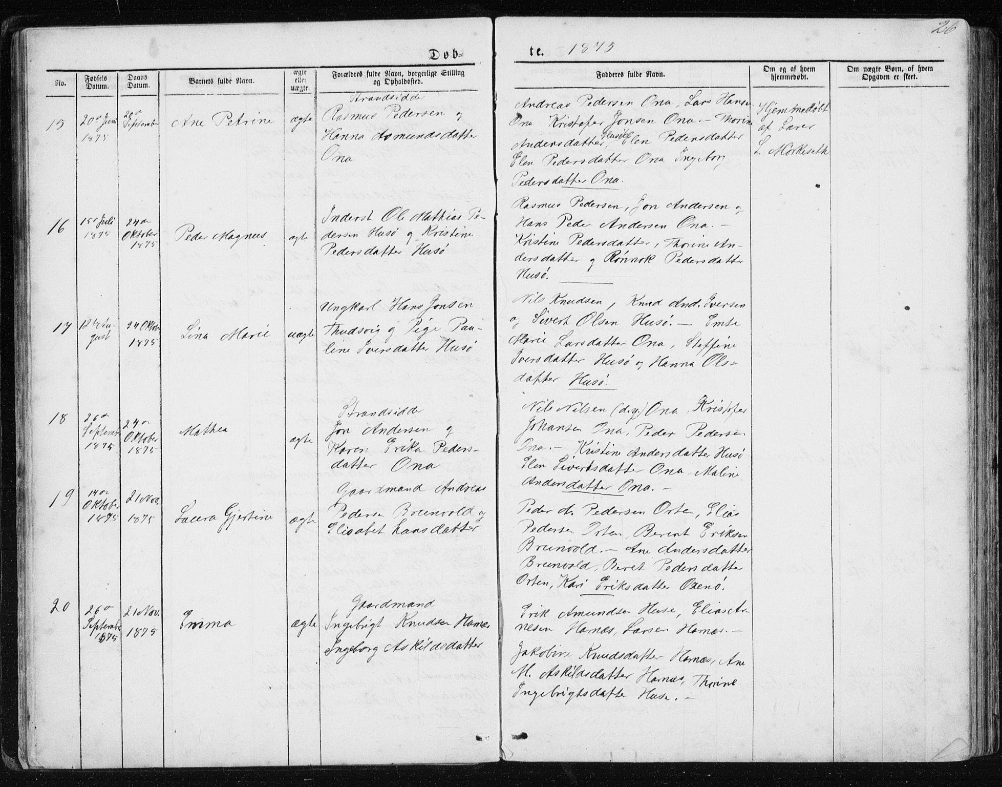 Ministerialprotokoller, klokkerbøker og fødselsregistre - Møre og Romsdal, AV/SAT-A-1454/561/L0732: Klokkerbok nr. 561C02, 1867-1900, s. 26