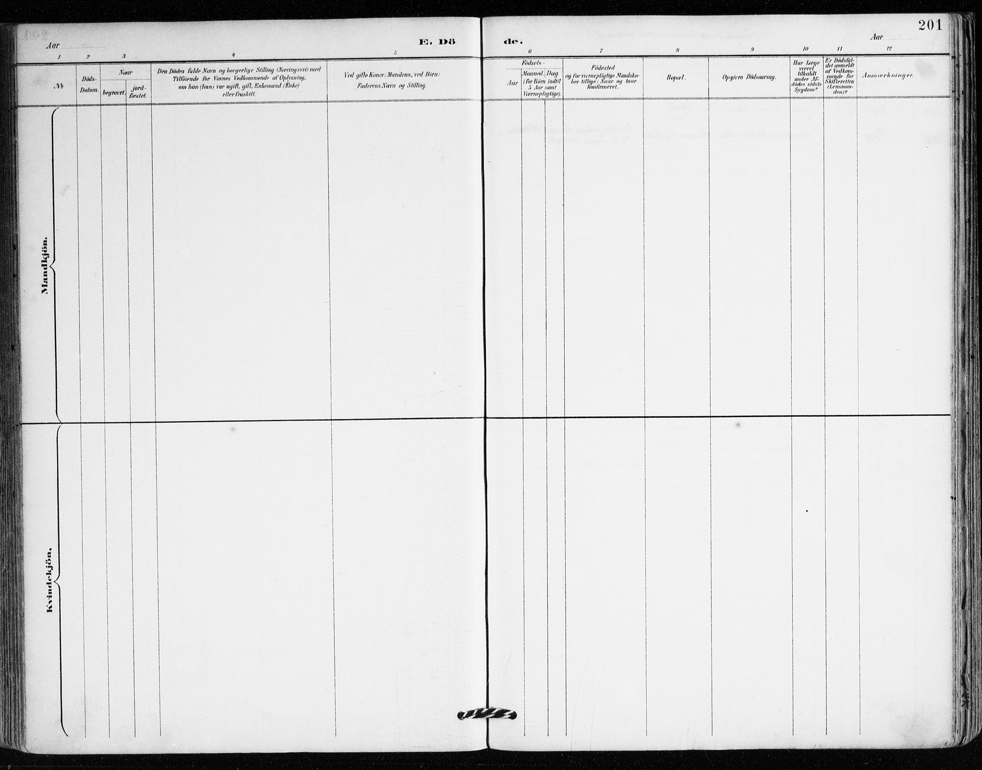 Mariakirken Sokneprestembete, AV/SAB-A-76901/H/Haa/L0008: Ministerialbok nr. A 8, 1893-1942, s. 201