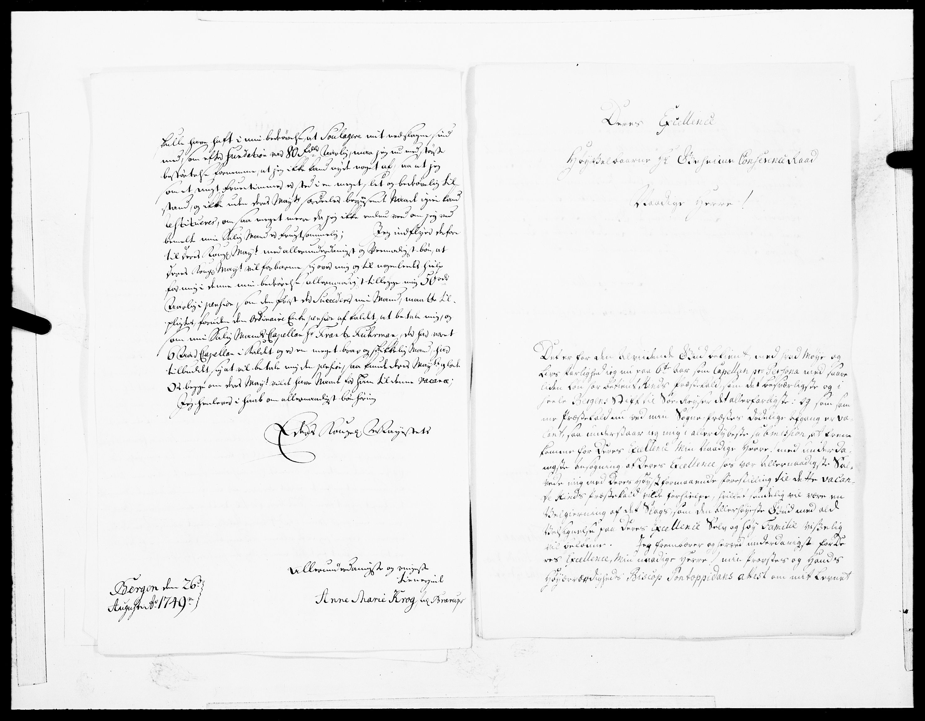 Danske Kanselli 1572-1799, AV/RA-EA-3023/F/Fc/Fcc/Fcca/L0154: Norske innlegg 1572-1799, 1750, s. 7