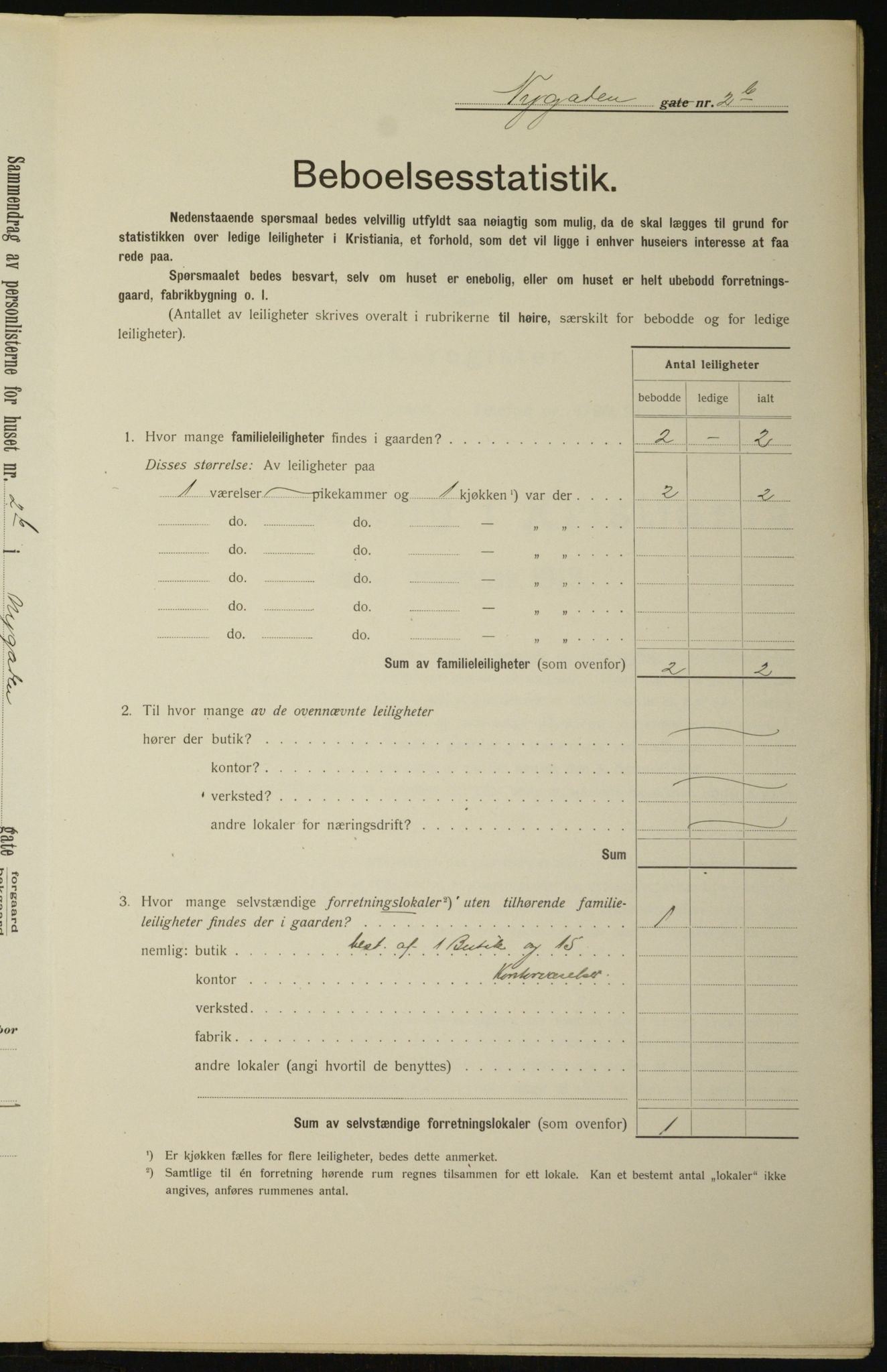 OBA, Kommunal folketelling 1.2.1912 for Kristiania, 1912, s. 74598