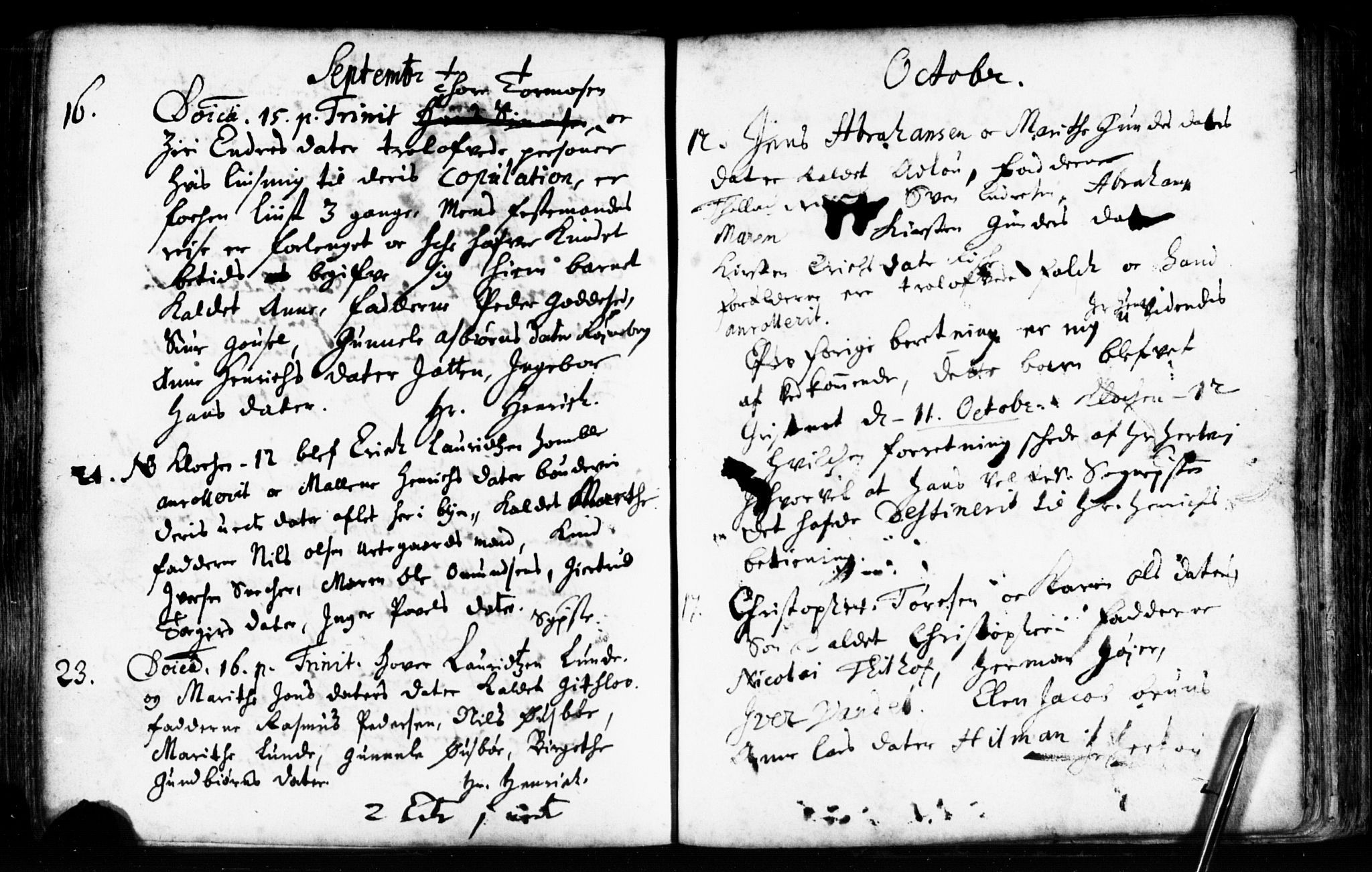 Domkirken sokneprestkontor, AV/SAST-A-101812/001/30/30BB/L0001: Klokkerbok nr. B 1, 1688-1714