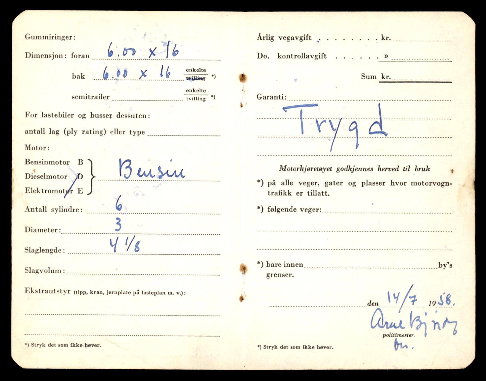 Møre og Romsdal vegkontor - Ålesund trafikkstasjon, SAT/A-4099/F/Fe/L0008: Registreringskort for kjøretøy T 747 - T 894, 1927-1998, s. 1387