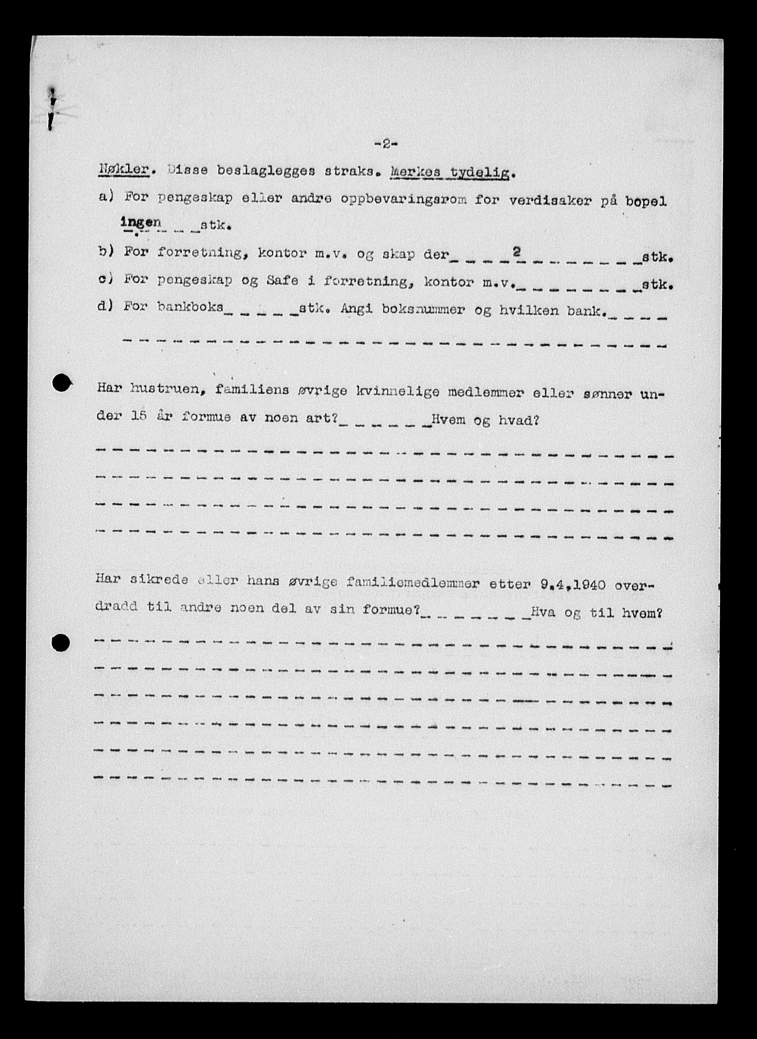 Justisdepartementet, Tilbakeføringskontoret for inndratte formuer, AV/RA-S-1564/H/Hc/Hcc/L0975: --, 1945-1947, s. 167