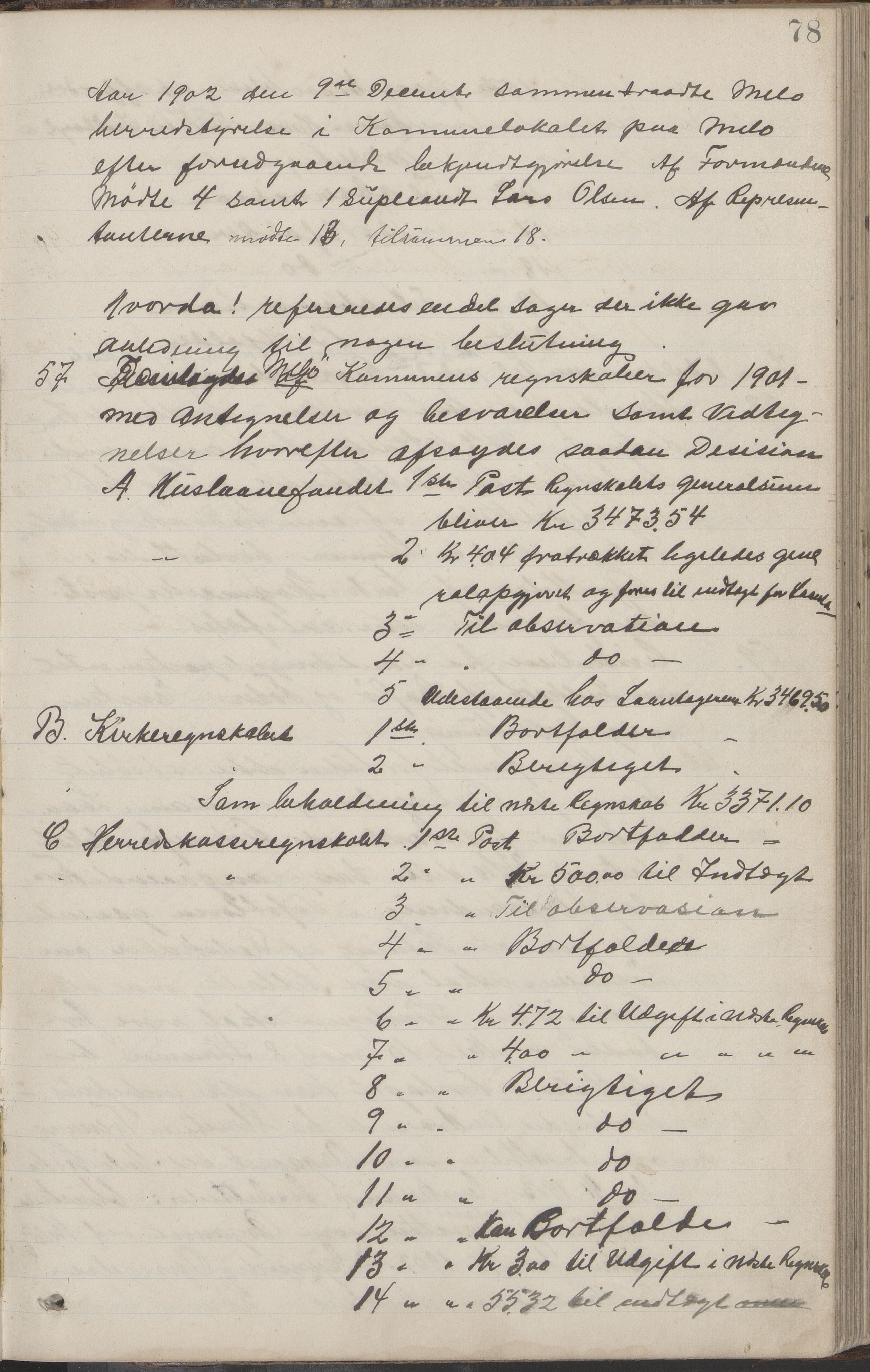 Meløy kommune. Formannskapet, AIN/K-18370.150/100/L0002: Forhandlingsprotokoll, 1895-1909