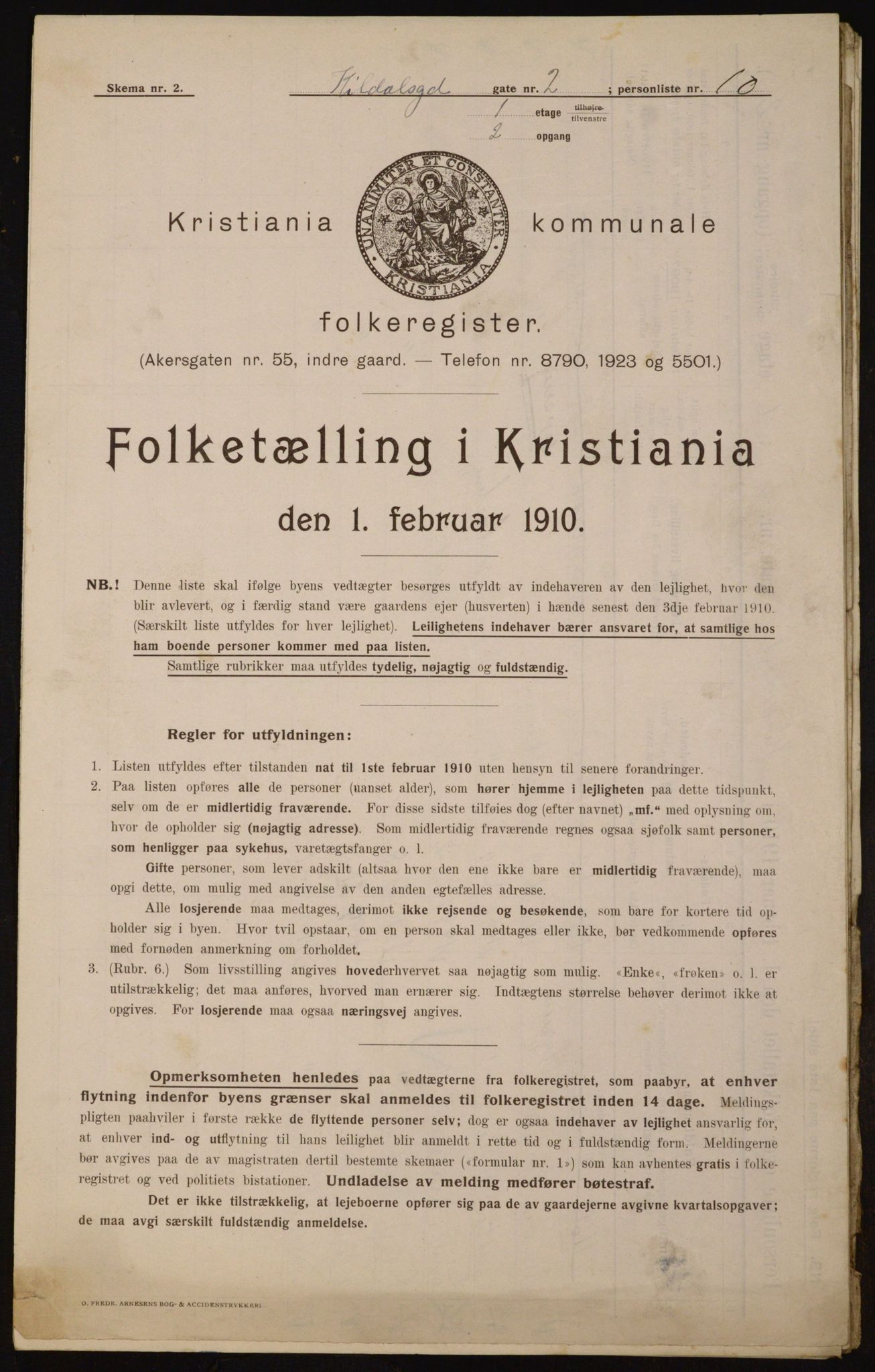 OBA, Kommunal folketelling 1.2.1910 for Kristiania, 1910, s. 47918