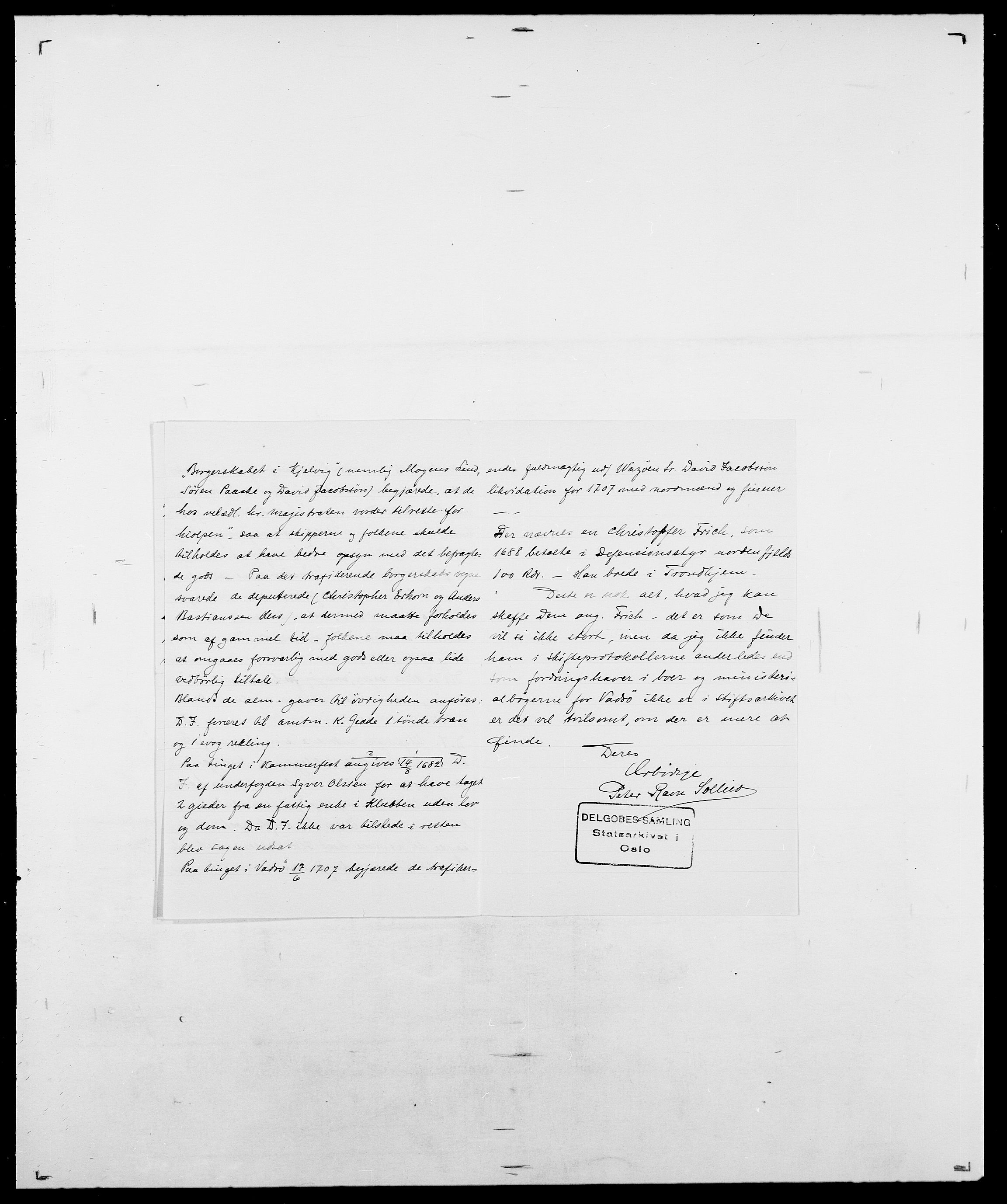 Delgobe, Charles Antoine - samling, SAO/PAO-0038/D/Da/L0012: Flor, Floer, Flohr - Fritzner, s. 796