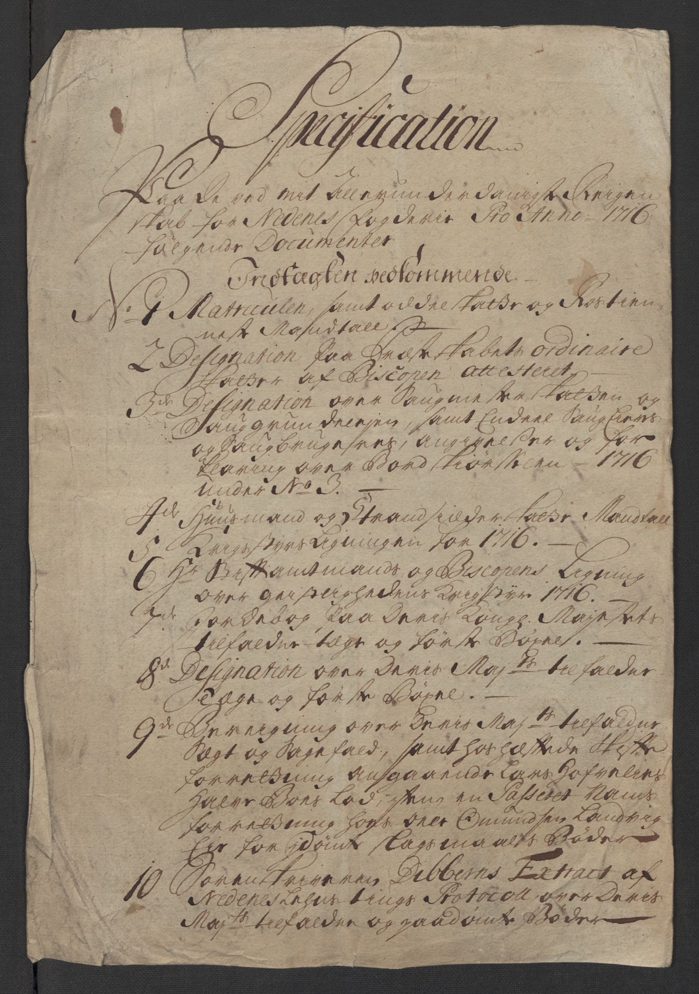 Rentekammeret inntil 1814, Reviderte regnskaper, Fogderegnskap, AV/RA-EA-4092/R39/L2325: Fogderegnskap Nedenes, 1716, s. 19