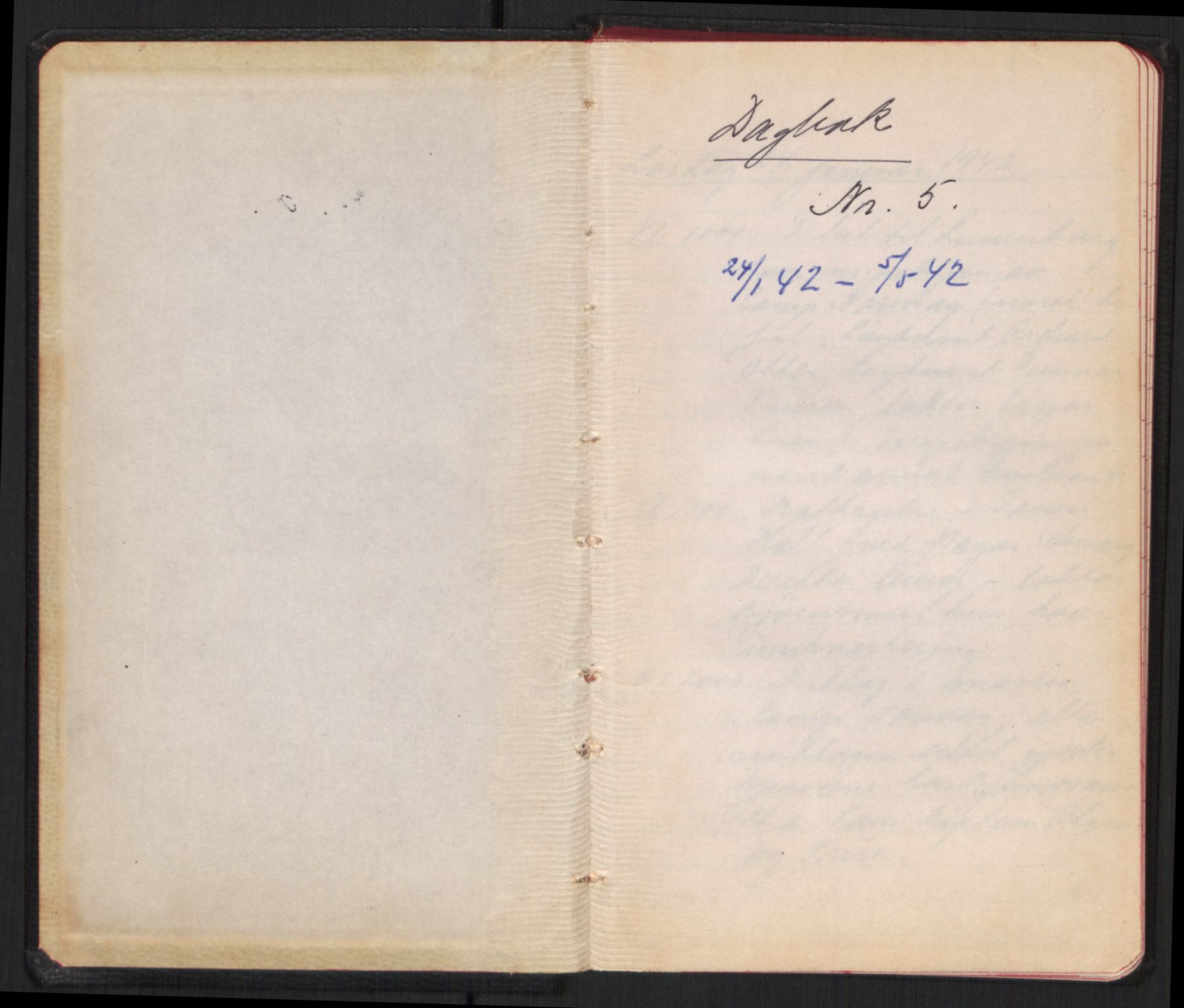 Østgaard, Nikolai Ramm og Ragni, AV/RA-PA-1951/F/Fa/L0001/0004: Dagbøker m.m. / 9 dagbøker fra 2. verdenskrig, Nikolai Ramm Østgaard, 1940-1952