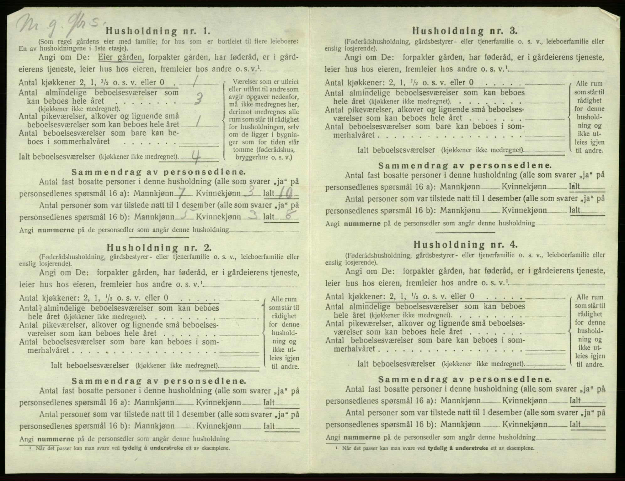 SAB, Folketelling 1920 for 1216 Sveio herred, 1920, s. 679