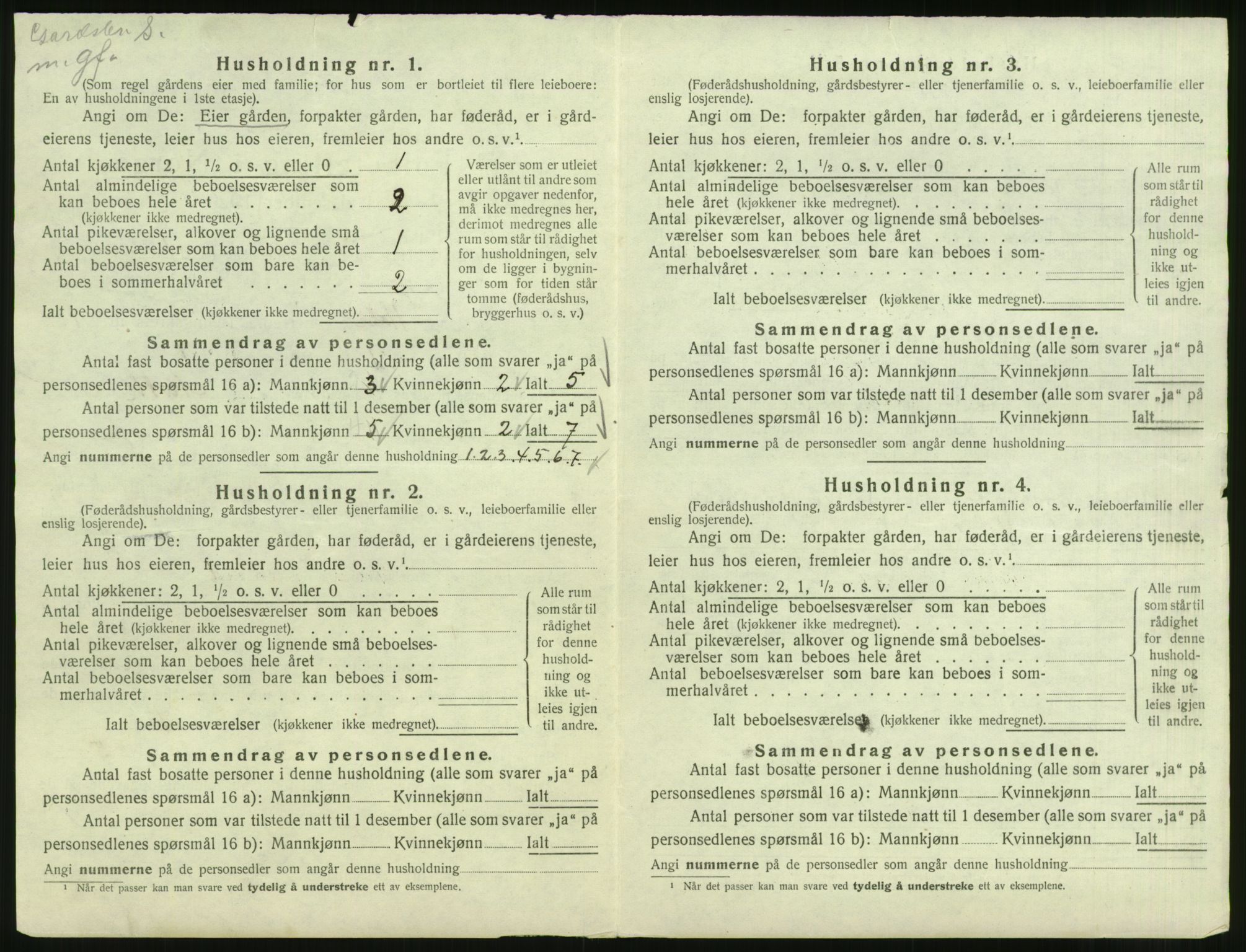 SAST, Folketelling 1920 for 1128 Høle herred, 1920, s. 40