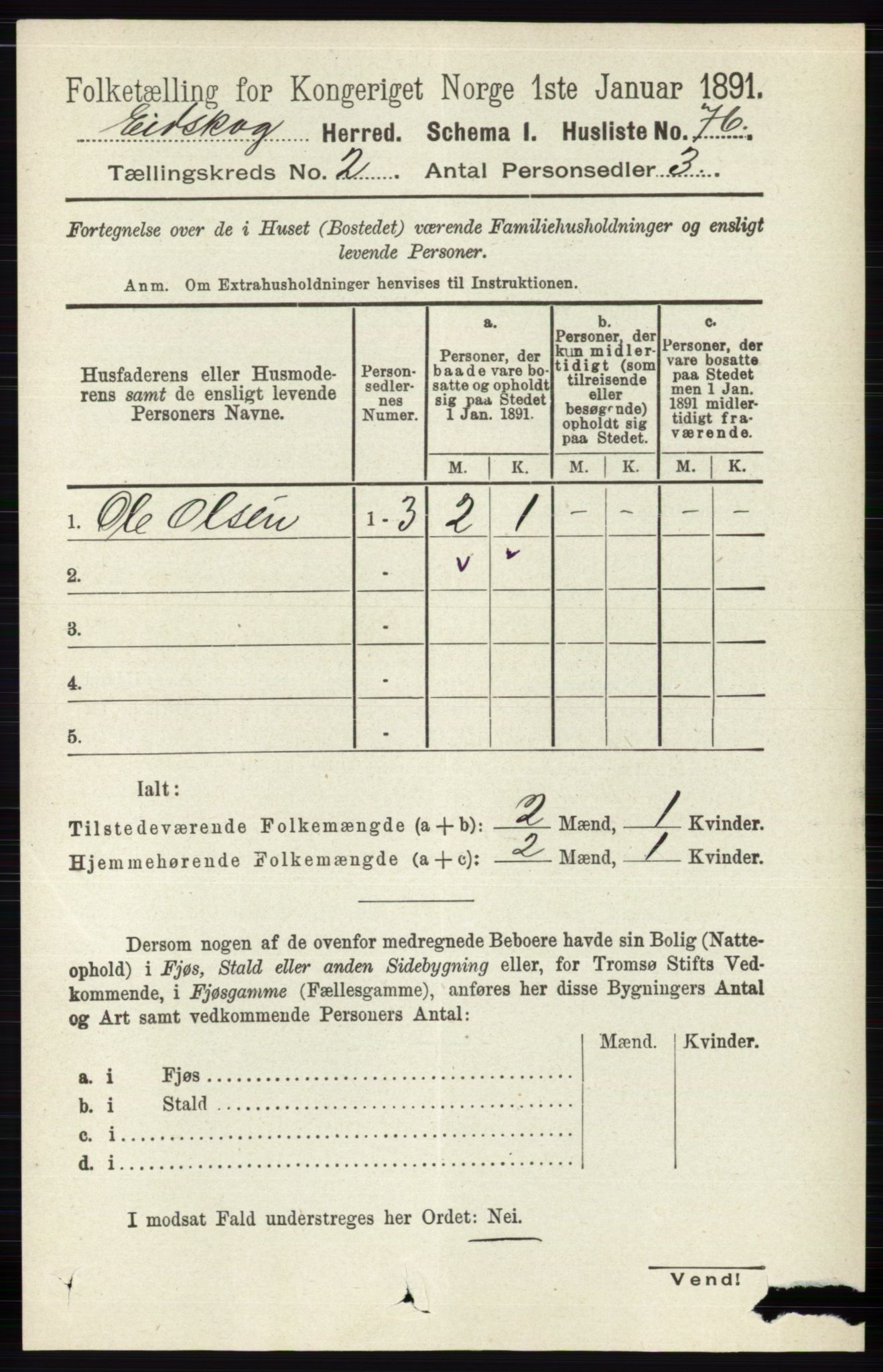 RA, Folketelling 1891 for 0420 Eidskog herred, 1891, s. 506