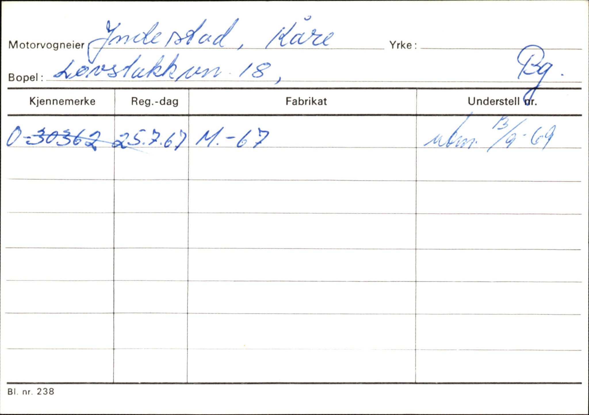 Statens vegvesen, Hordaland vegkontor, AV/SAB-A-5201/2/Hb/L0037: O-eierkort W-P, 1920-1971, s. 927