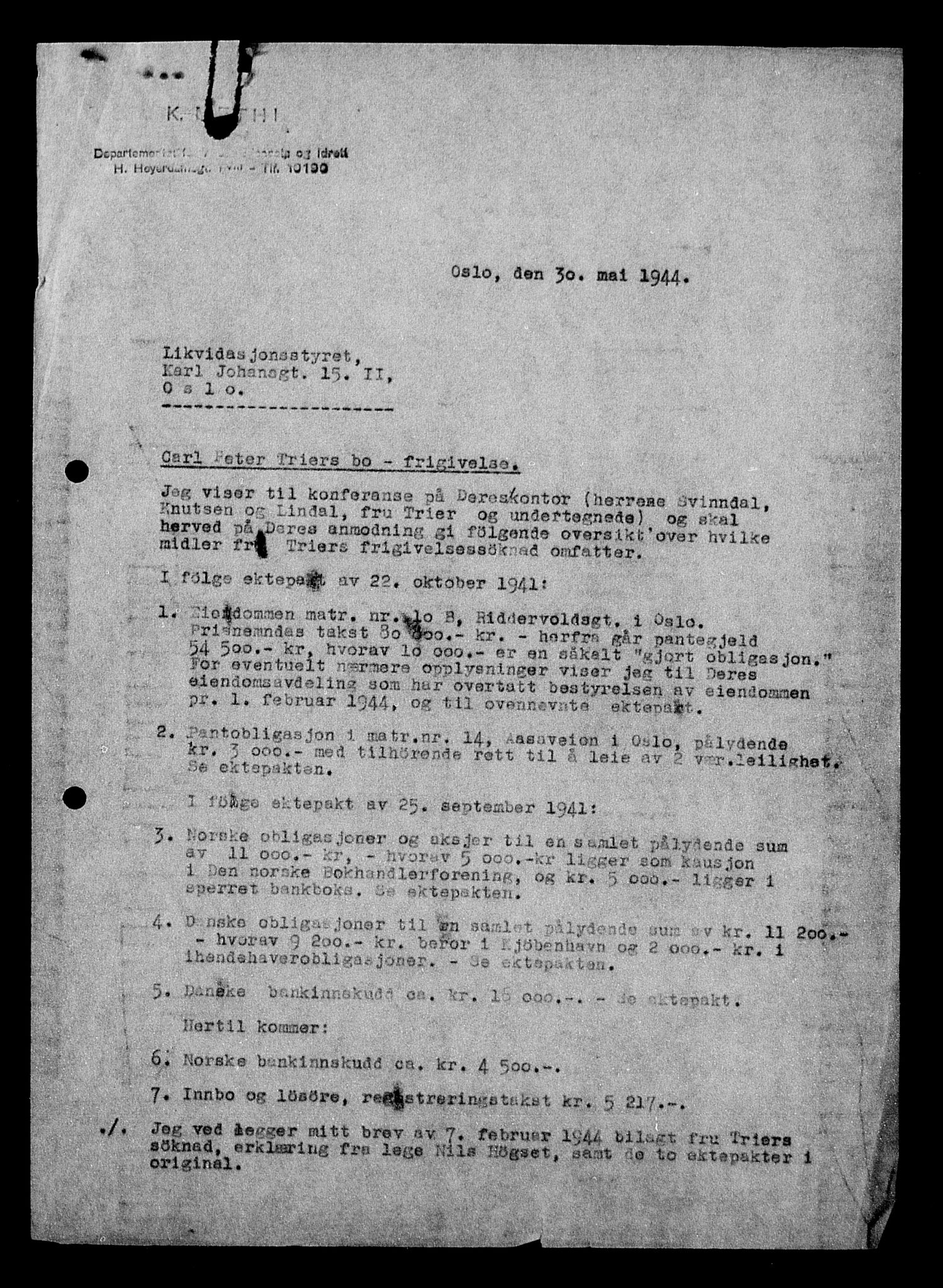 Justisdepartementet, Tilbakeføringskontoret for inndratte formuer, AV/RA-S-1564/H/Hc/Hcc/L0984: --, 1945-1947, s. 318
