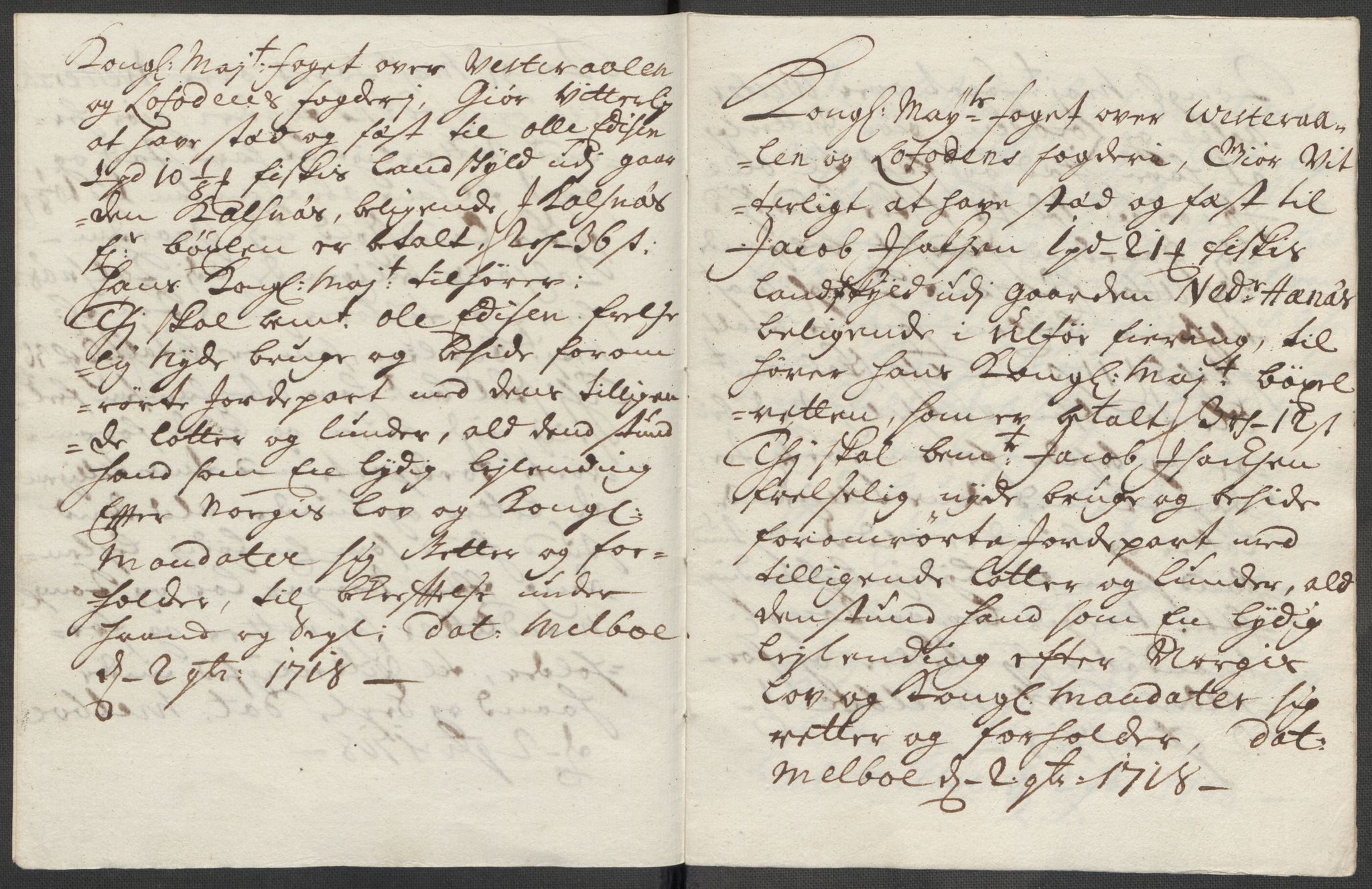 Rentekammeret inntil 1814, Reviderte regnskaper, Fogderegnskap, RA/EA-4092/R67/L4684: Fogderegnskap Vesterålen, Andenes og Lofoten, 1718, s. 207