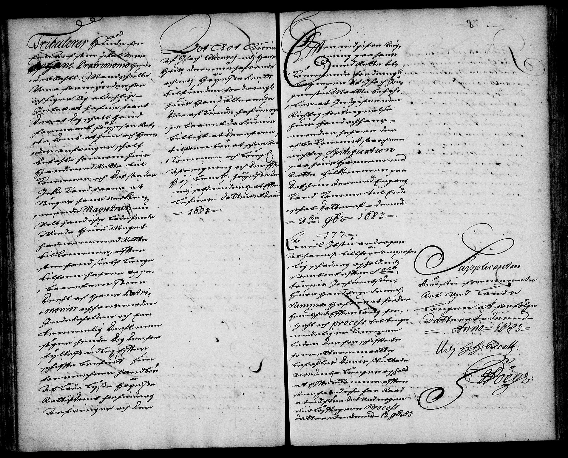 Stattholderembetet 1572-1771, AV/RA-EA-2870/Ae/L0001: Supplikasjons- og resolusjonsprotokoll, 1683-1684