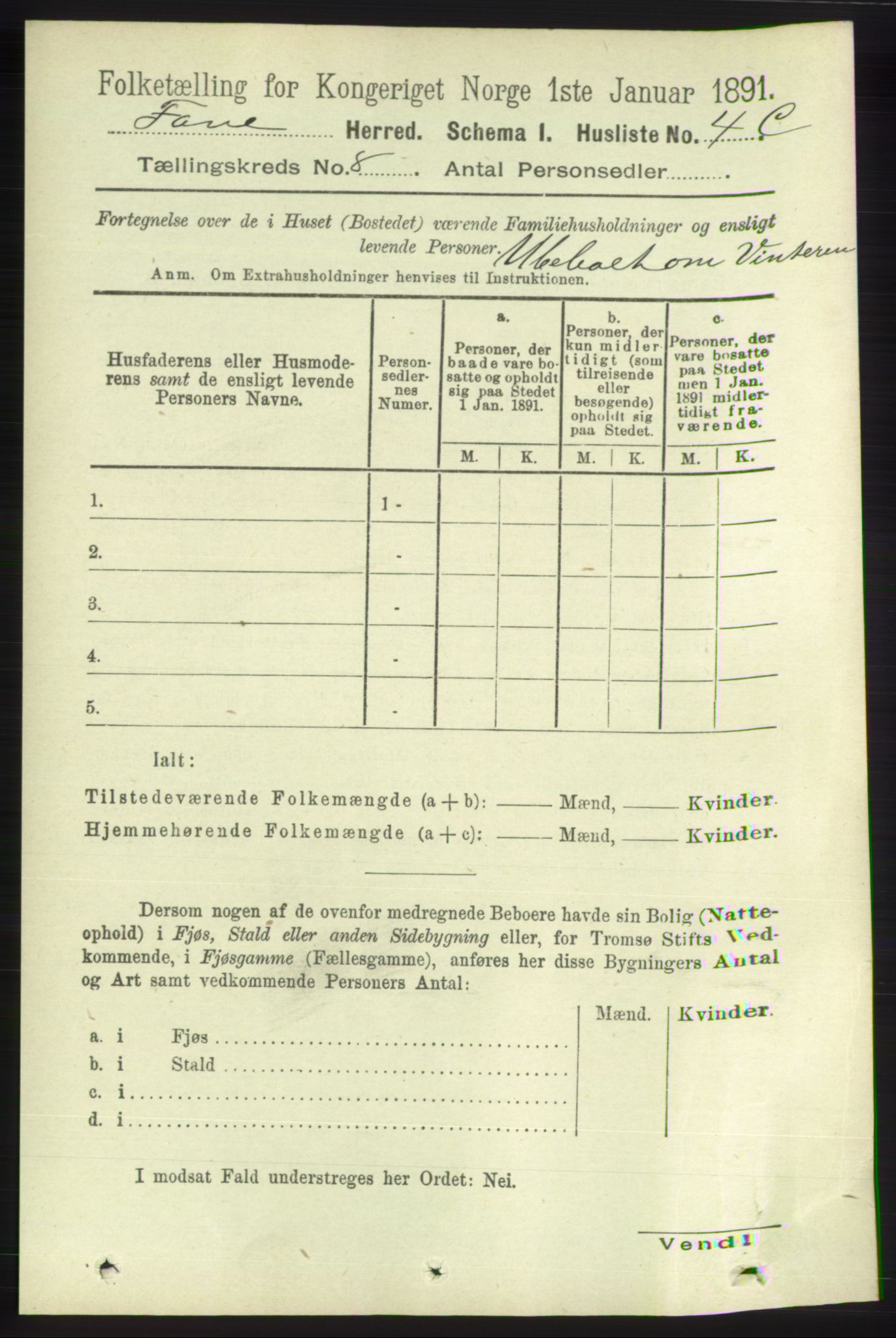 RA, Folketelling 1891 for 1249 Fana herred, 1891, s. 3295