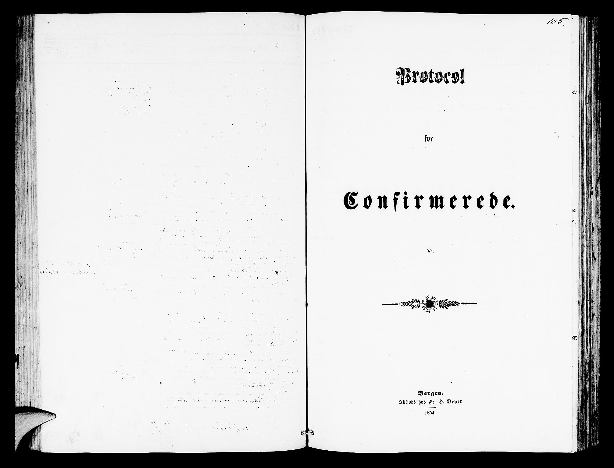 Hosanger sokneprestembete, SAB/A-75801/H/Hab: Klokkerbok nr. A 2, 1857-1881, s. 105