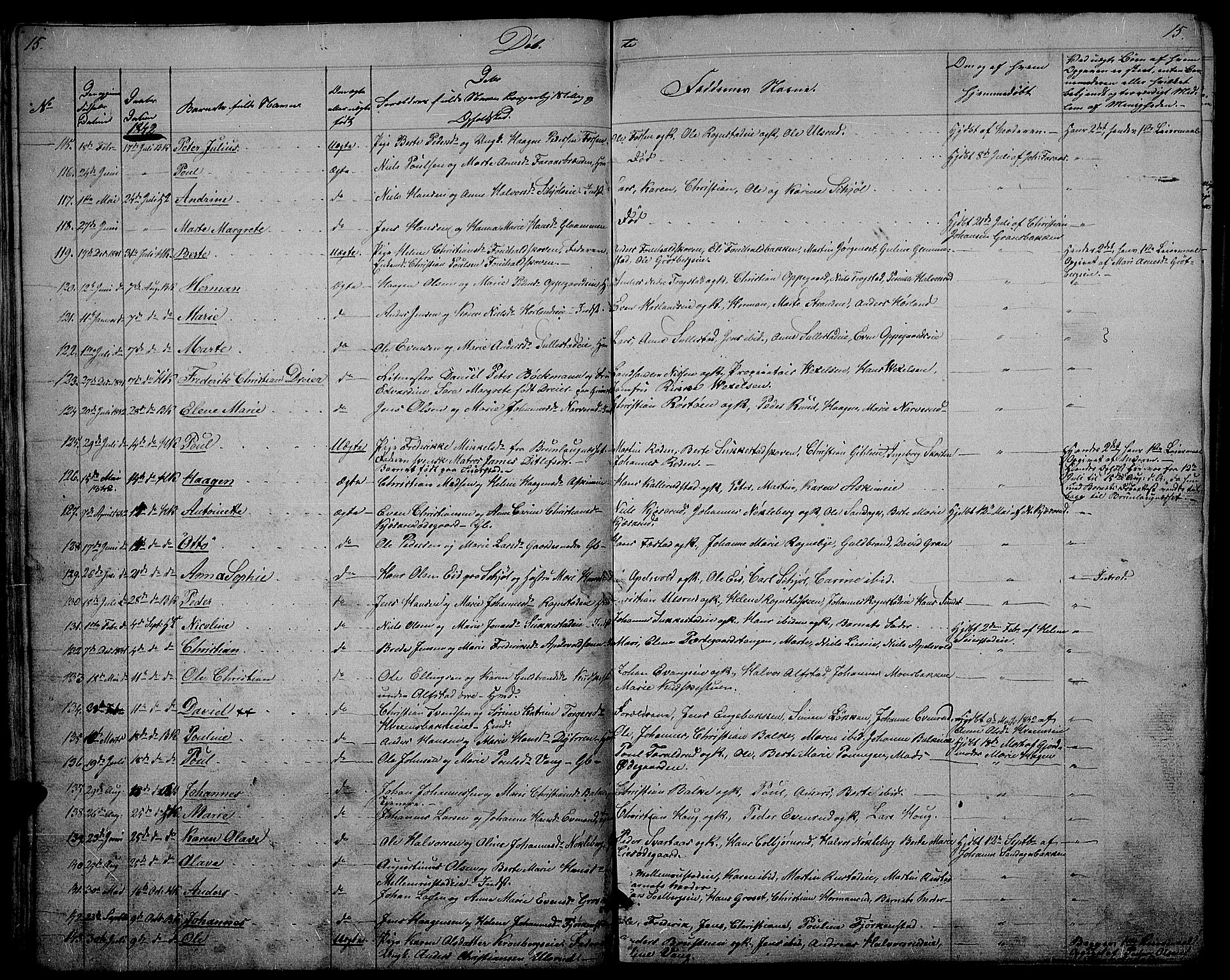 Østre Toten prestekontor, AV/SAH-PREST-104/H/Ha/Hab/L0002: Klokkerbok nr. 2, 1840-1847, s. 15
