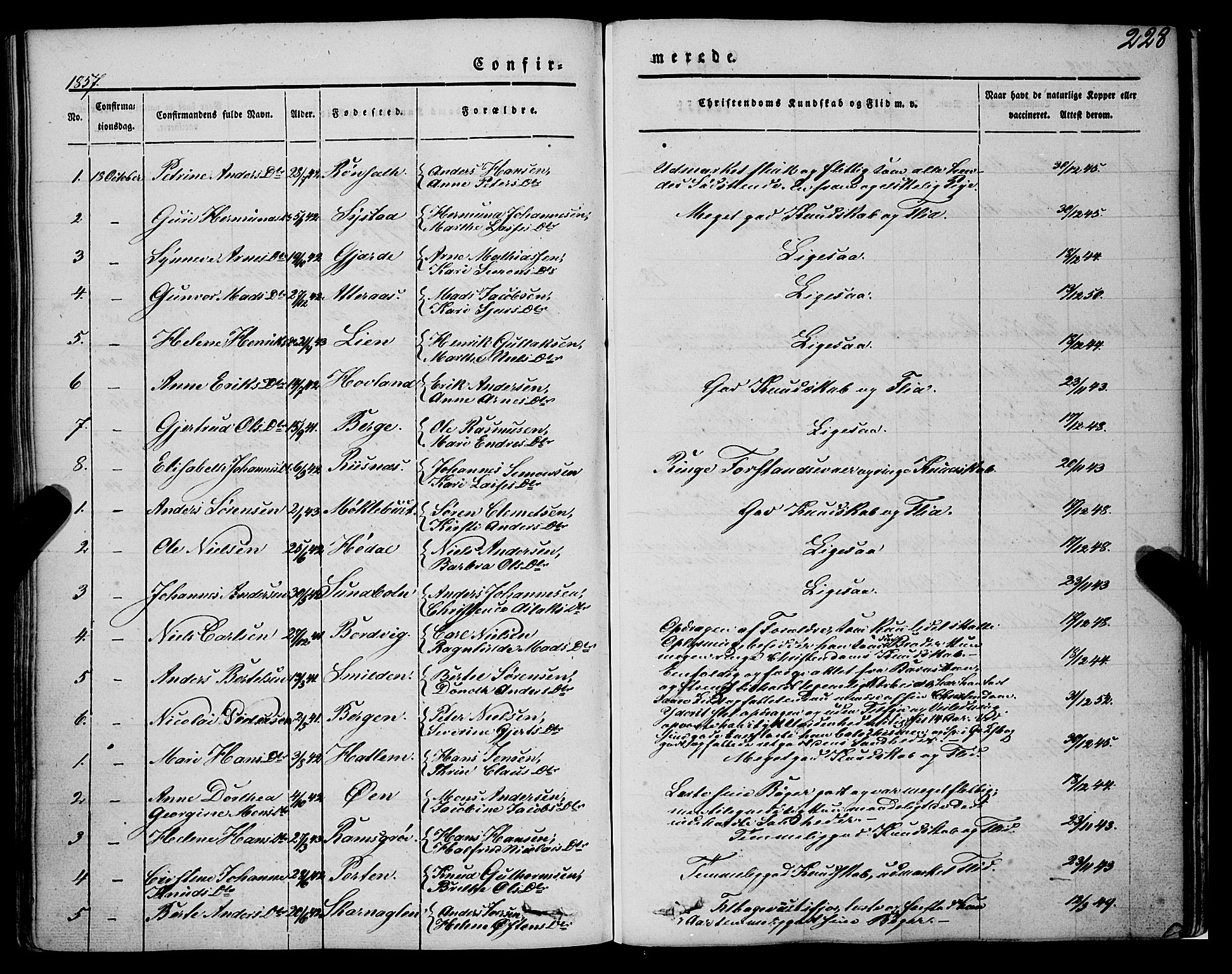 Askvoll sokneprestembete, AV/SAB-A-79501/H/Haa/Haaa/L0011/0001: Ministerialbok nr. A 11 I, 1845-1864, s. 228