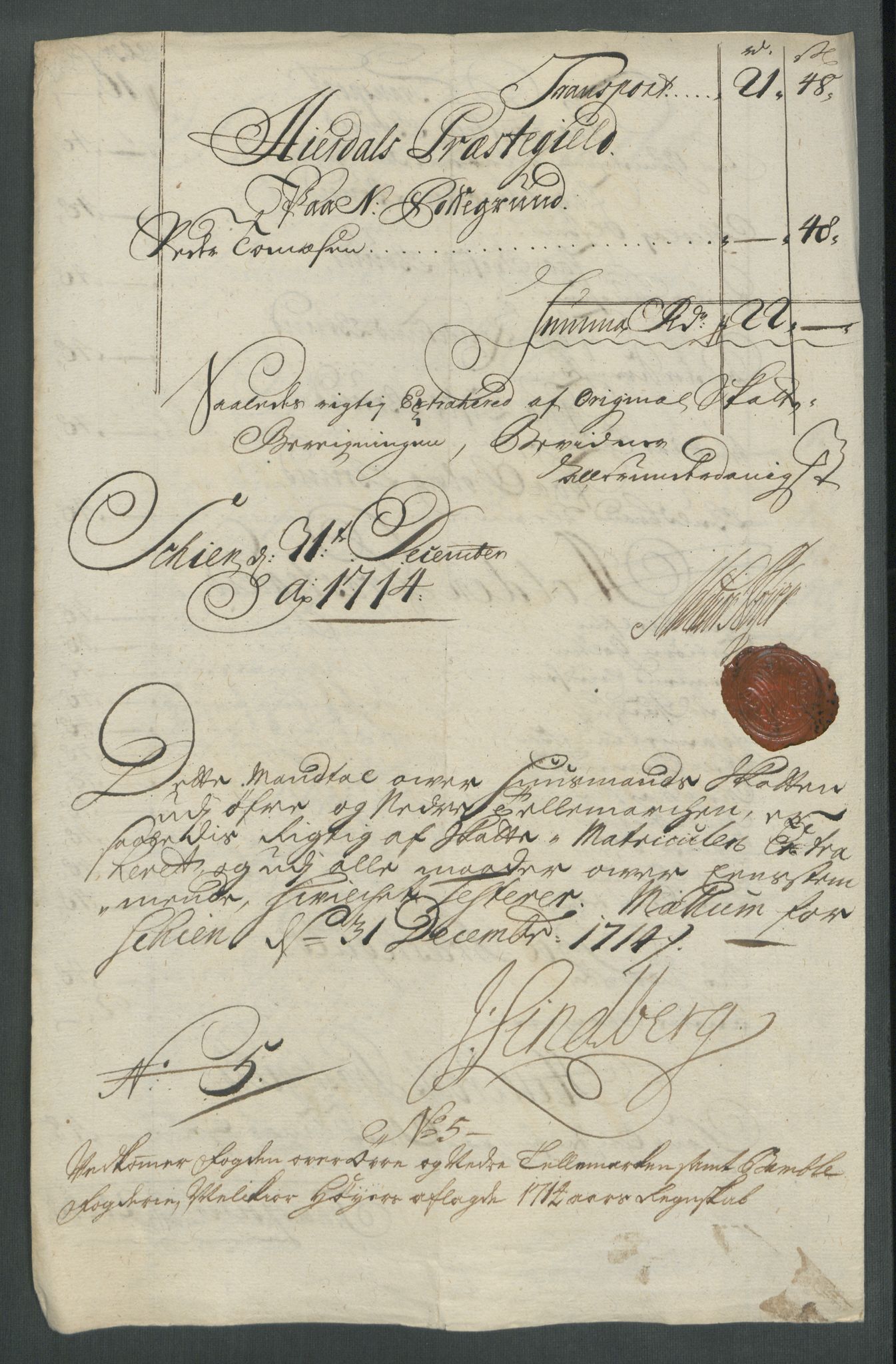 Rentekammeret inntil 1814, Reviderte regnskaper, Fogderegnskap, AV/RA-EA-4092/R36/L2126: Fogderegnskap Øvre og Nedre Telemark og Bamble, 1714, s. 98