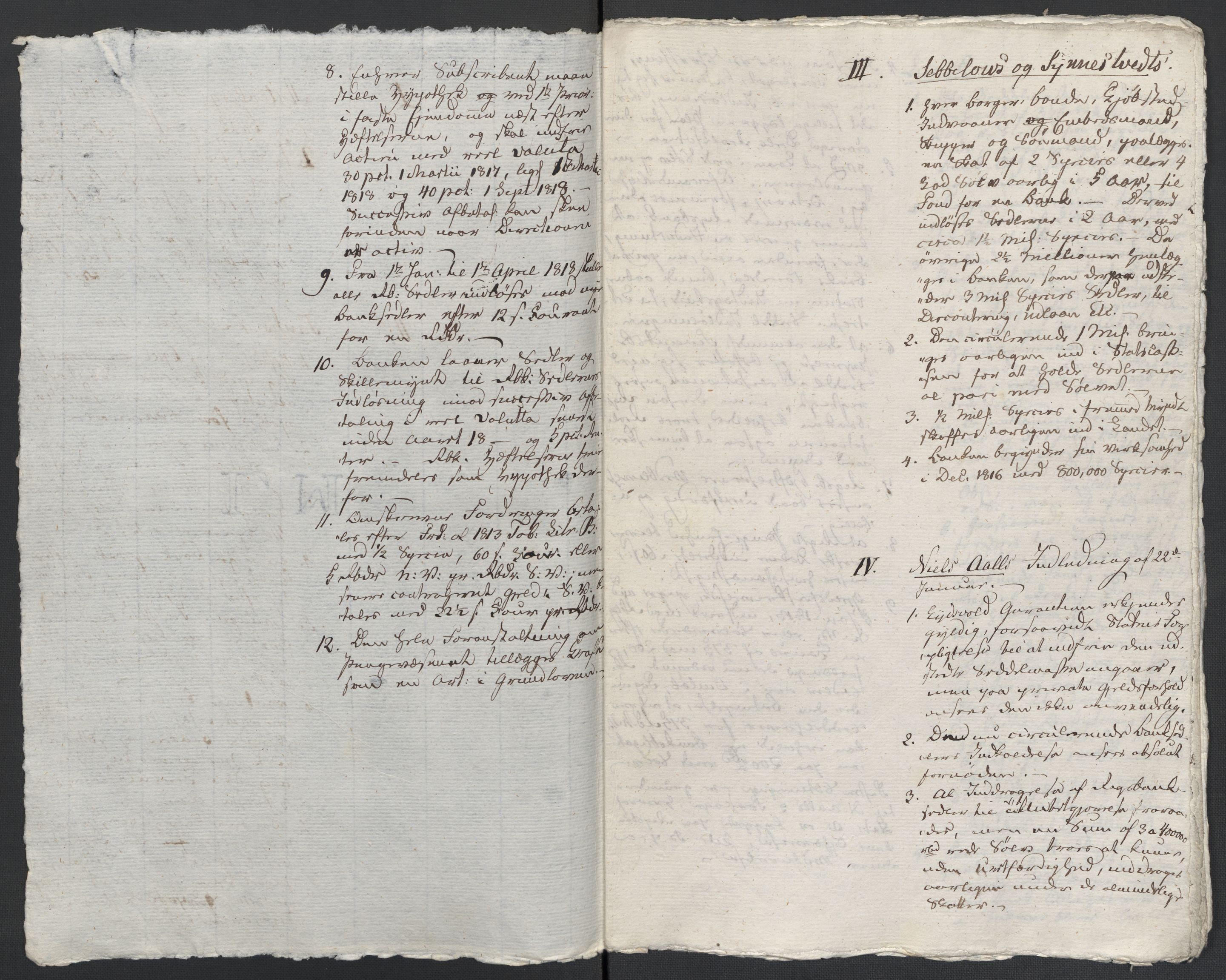 Christie, Wilhelm Frimann Koren, RA/PA-0014/F/L0005: Christies dokumenter fra Stortinget, 1815-1816, s. 306
