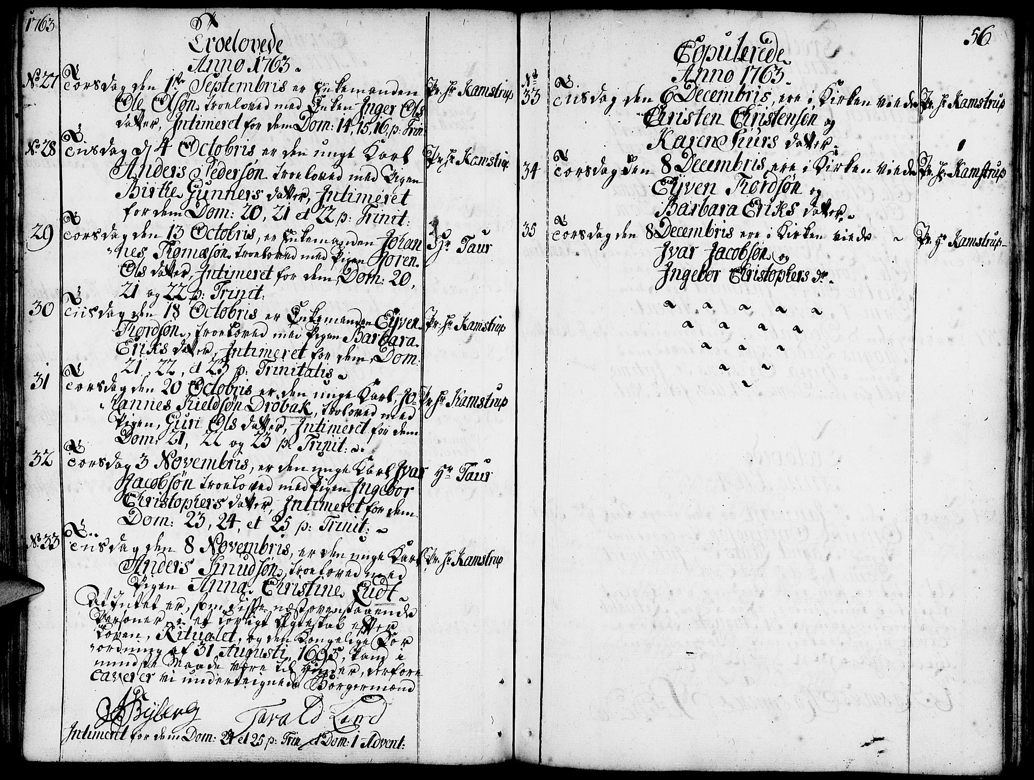 Domkirken sokneprestkontor, SAST/A-101812/001/30/30BA/L0004: Ministerialbok nr. A 4, 1744-1782, s. 56