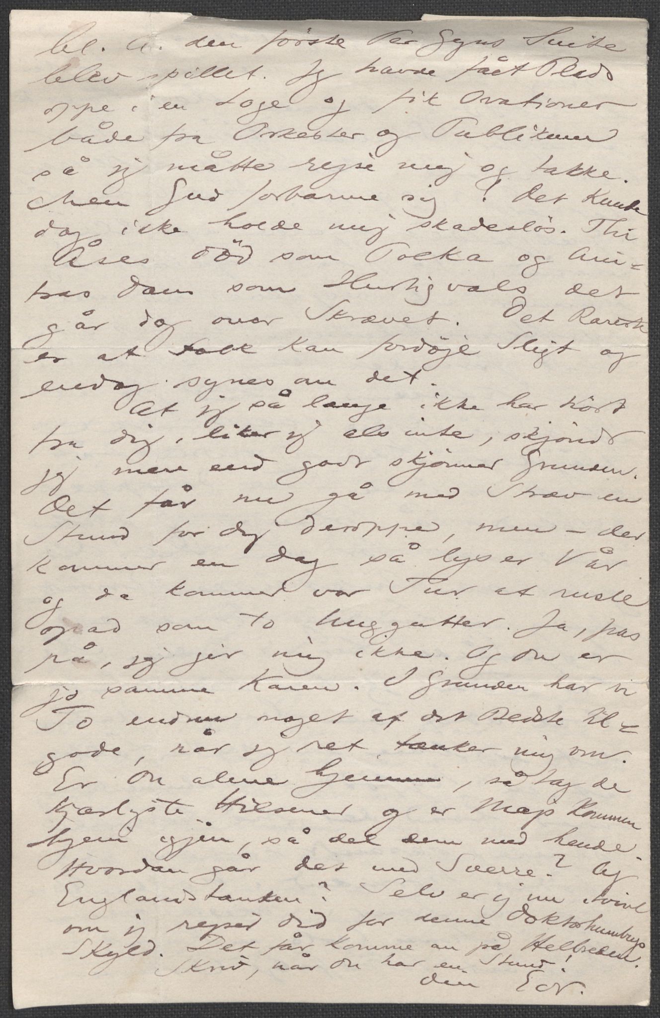 Beyer, Frants, AV/RA-PA-0132/F/L0001: Brev fra Edvard Grieg til Frantz Beyer og "En del optegnelser som kan tjene til kommentar til brevene" av Marie Beyer, 1872-1907, s. 389