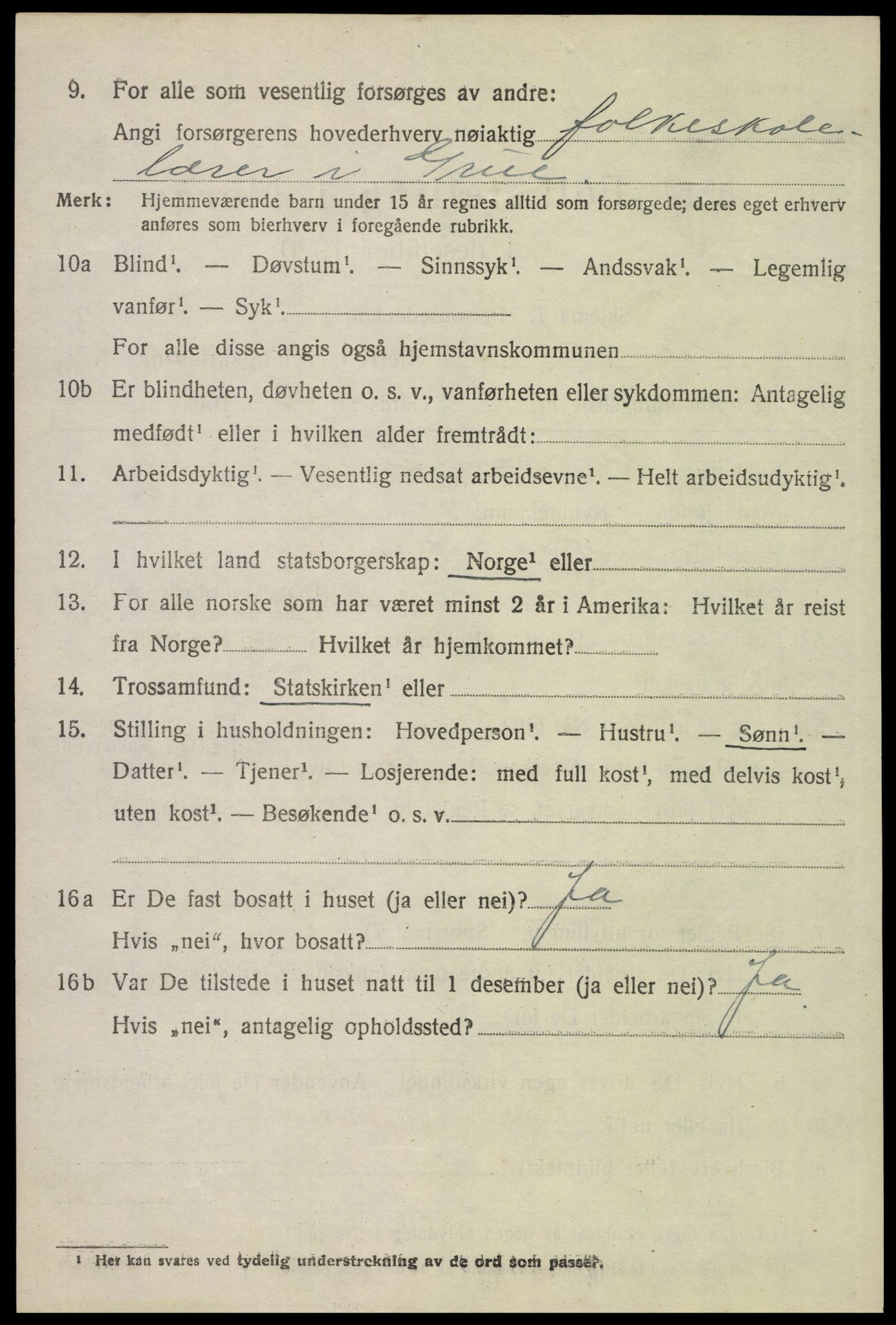 SAH, Folketelling 1920 for 0423 Grue herred, 1920, s. 6108