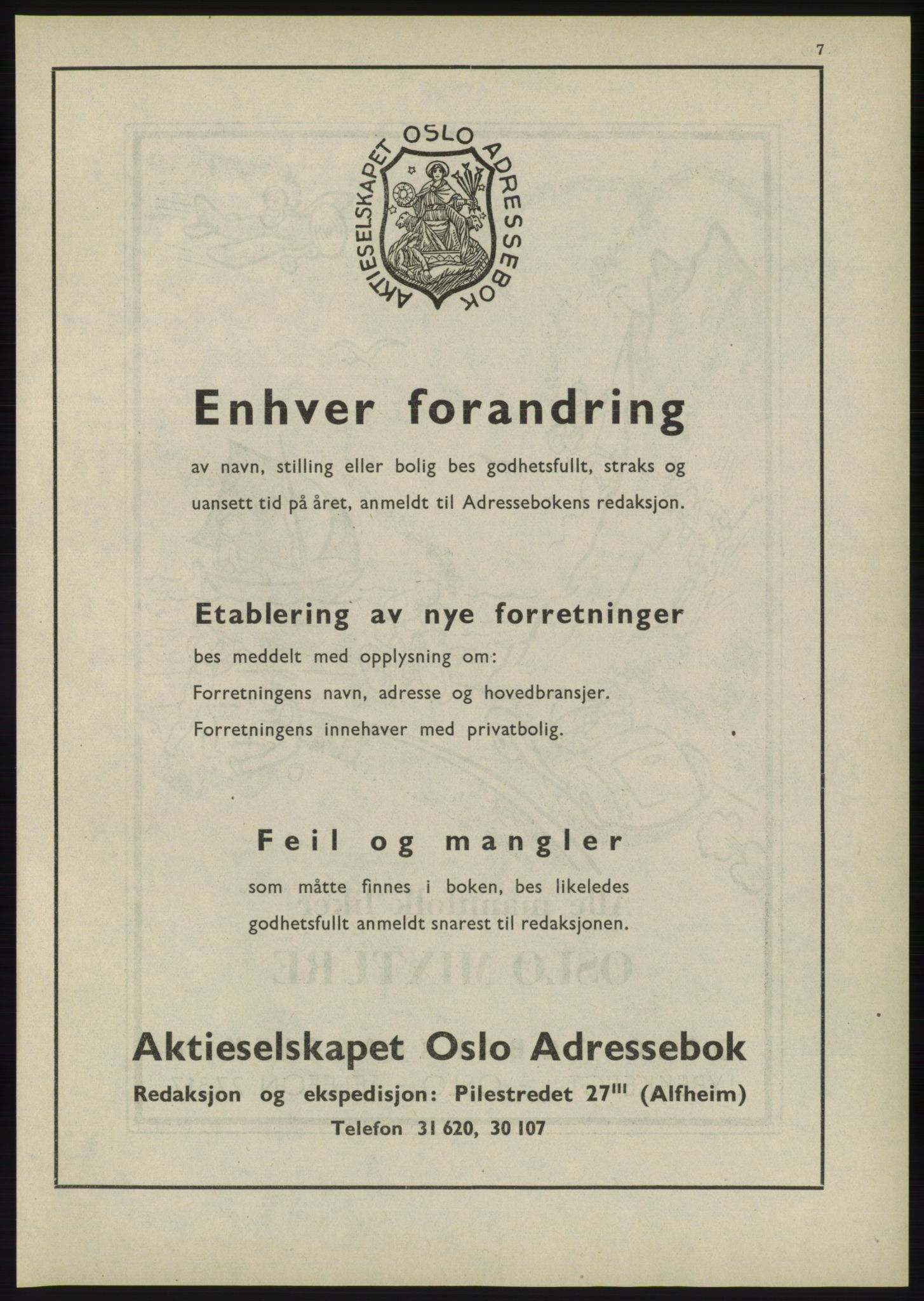 Kristiania/Oslo adressebok, PUBL/-, 1945, s. 33