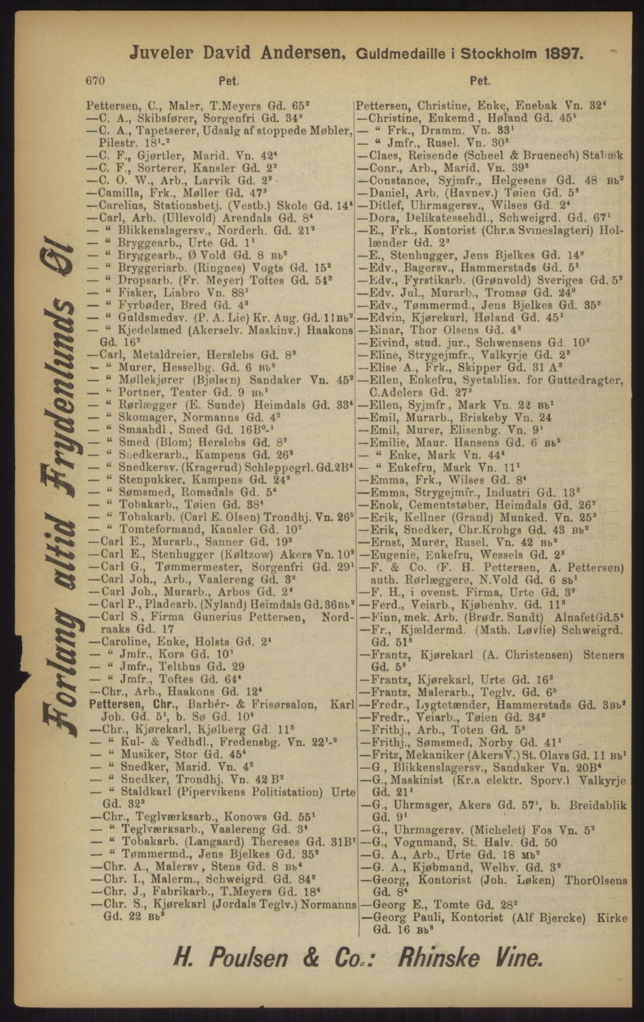 Kristiania/Oslo adressebok, PUBL/-, 1902, s. 670