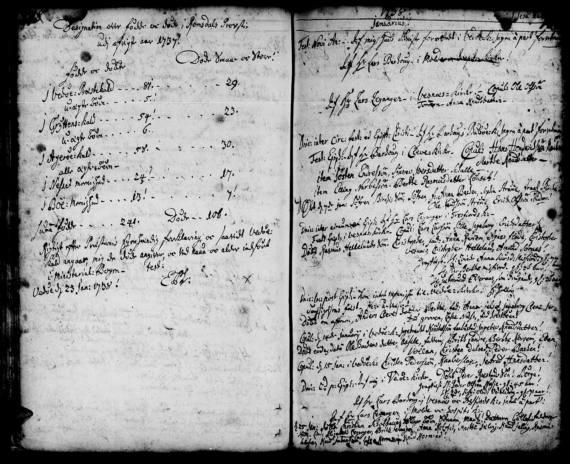 Ministerialprotokoller, klokkerbøker og fødselsregistre - Møre og Romsdal, AV/SAT-A-1454/547/L0599: Ministerialbok nr. 547A01, 1721-1764, s. 180-181