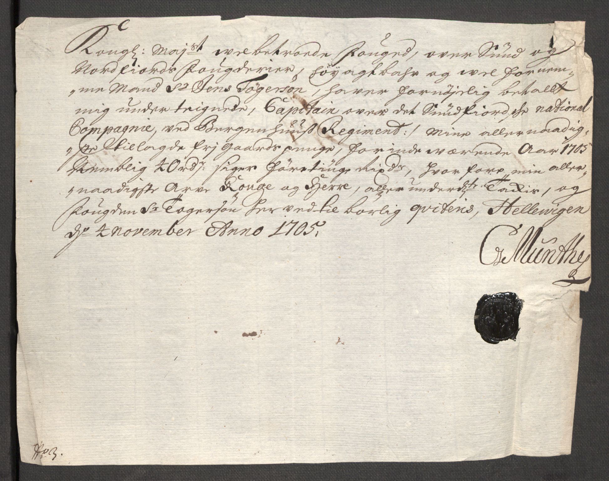 Rentekammeret inntil 1814, Reviderte regnskaper, Fogderegnskap, RA/EA-4092/R53/L3429: Fogderegnskap Sunn- og Nordfjord, 1705, s. 165